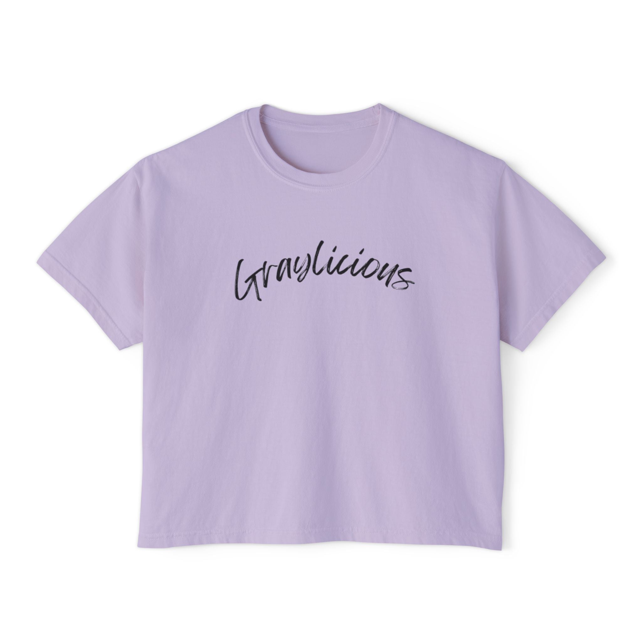 Women's Boxy Tee " Graylicious"