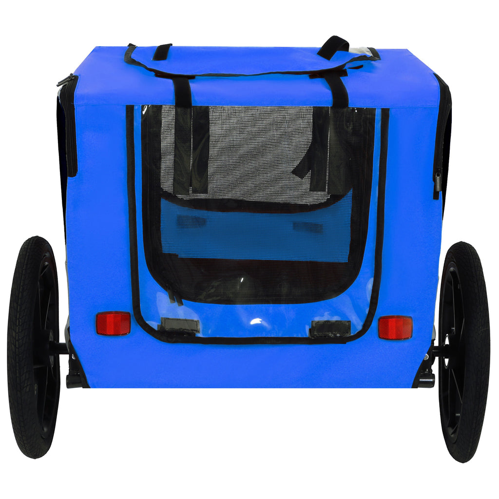 Pet Bike Trailer Dog Cart for Bicycle,Suitable for Small and Medium Pets, Easy Folding Cart Frame, Quick Release Wheel, Non-Slip Floor, Internal Leash