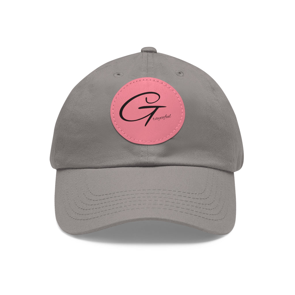 Hat with Leather Patch (Round)