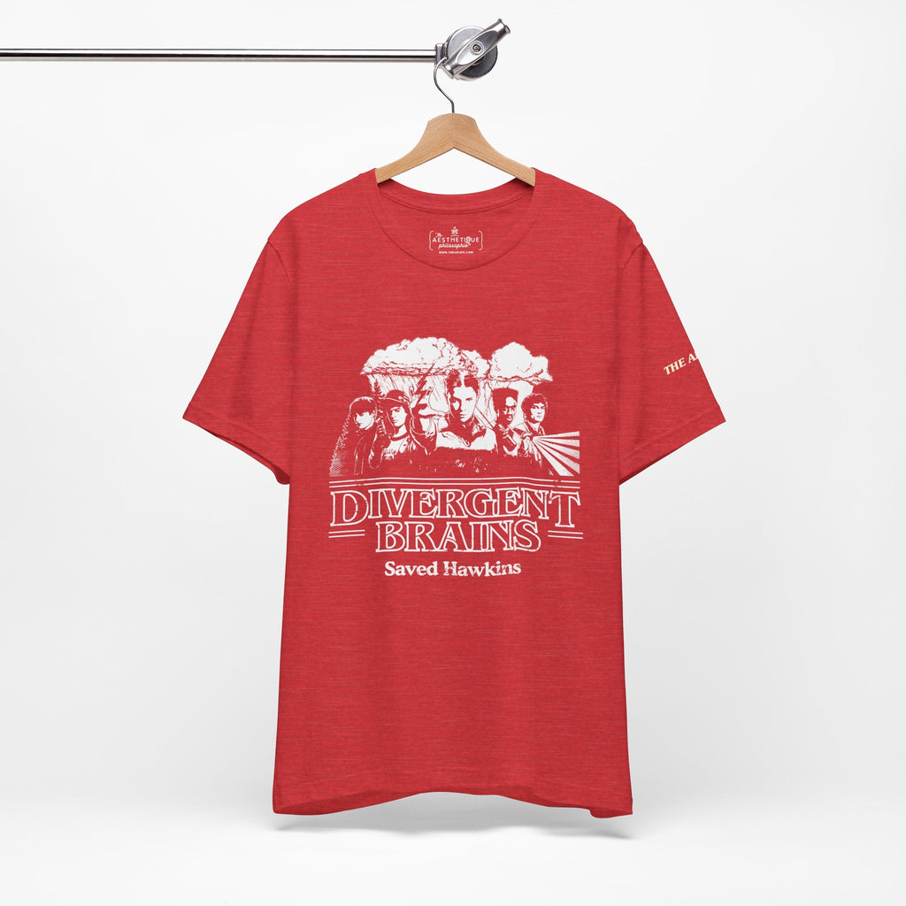 Divergent Brains Saved Hawkins - Adult Unisex Jersey Tee