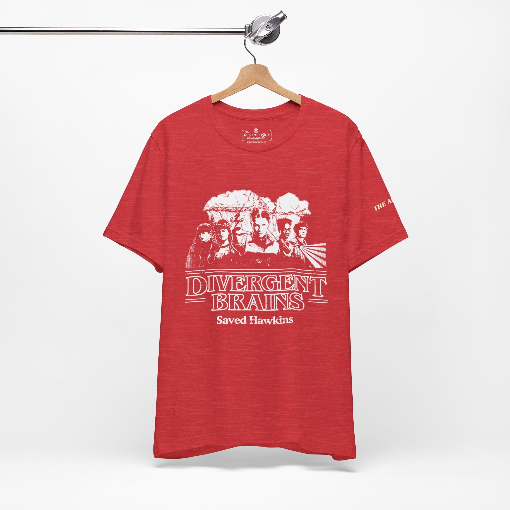 Divergent Brains Saved Hawkins - Adult Unisex Jersey Tee