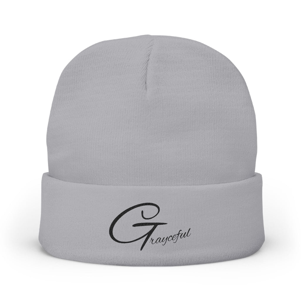 Grateful Embroidered Knit Beanie, Cozy Winter Hat, Gift for Her, Casual Beanie, Trendy Cap, Fall Accessories