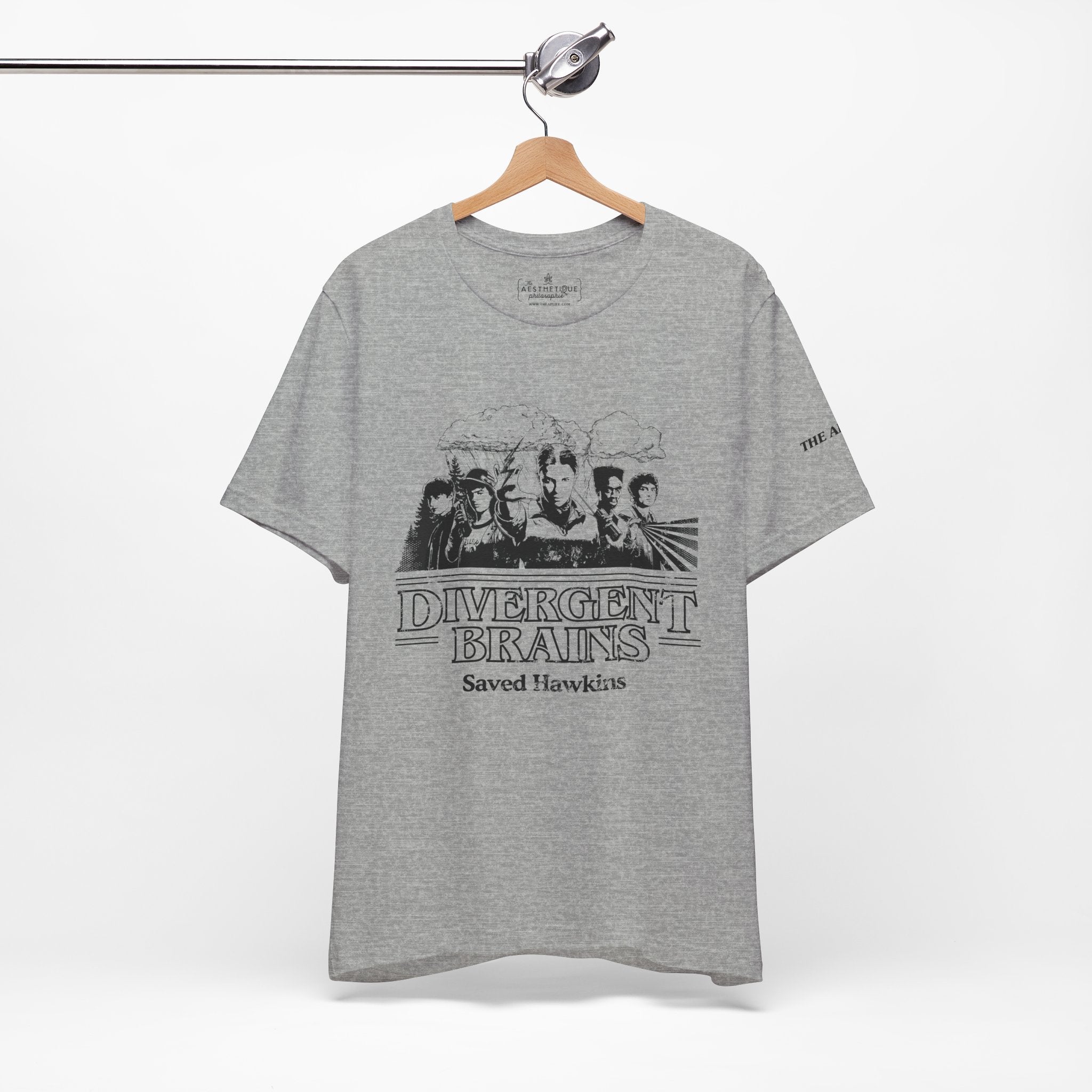 Divergent Brains Saved Hawkins - Adult Unisex Jersey Tee