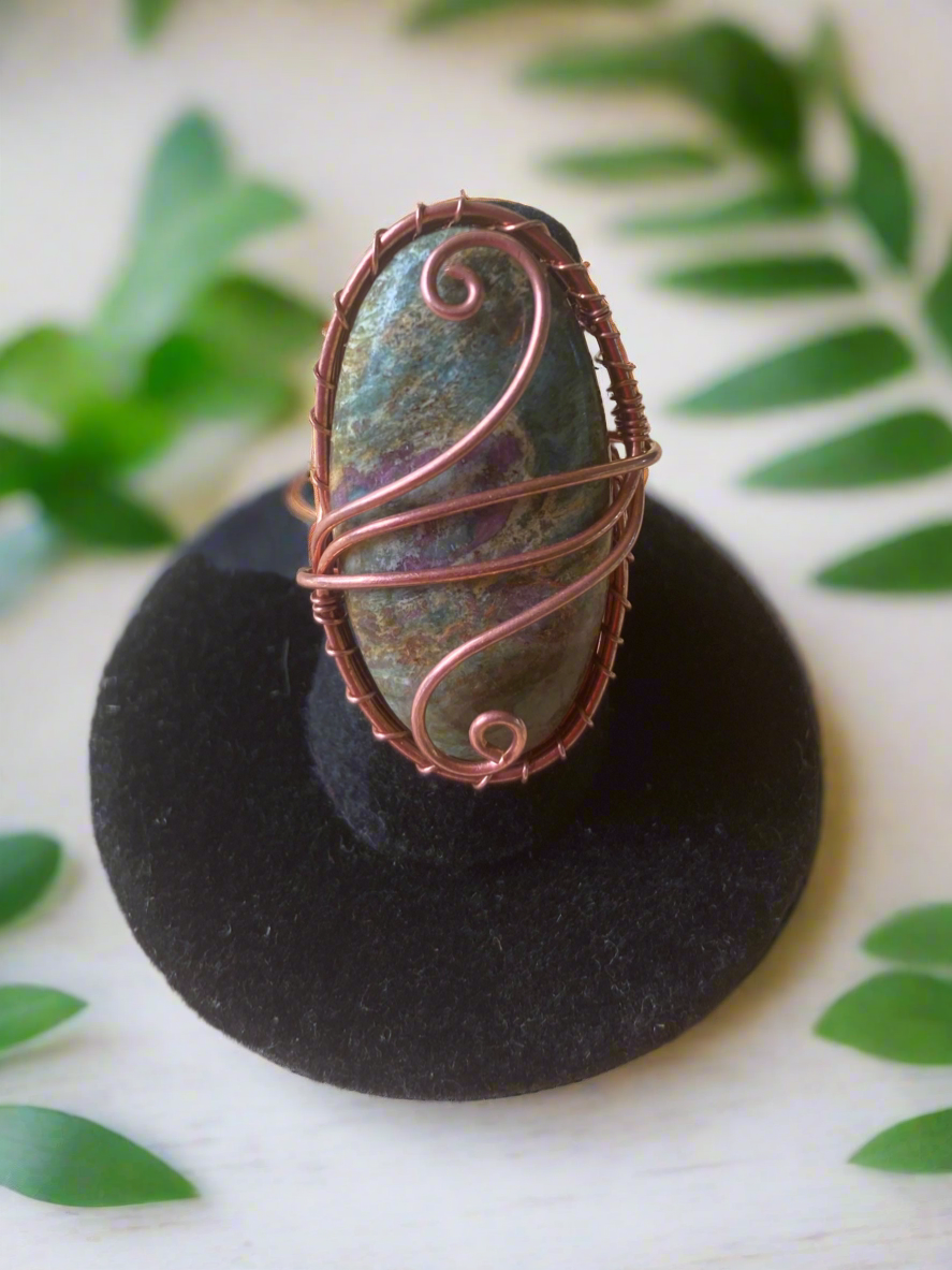 Oval Crystal Rings