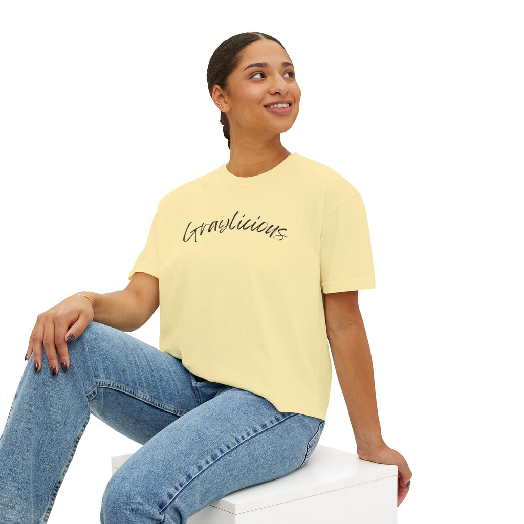 Women's Boxy Tee " Graylicious"