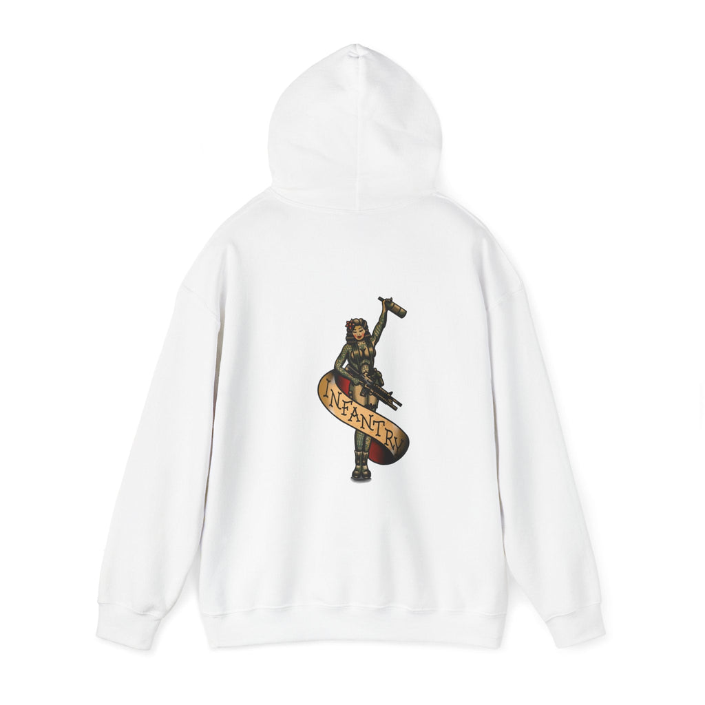Infantry Pin-Up with M4 M203 and Bottle - Hoodie