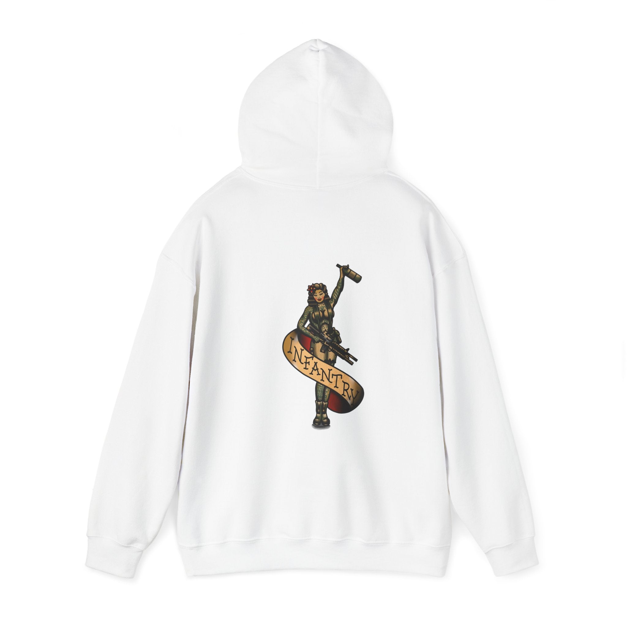 Infantry Pin-Up with M4 M203 and Bottle - Hoodie