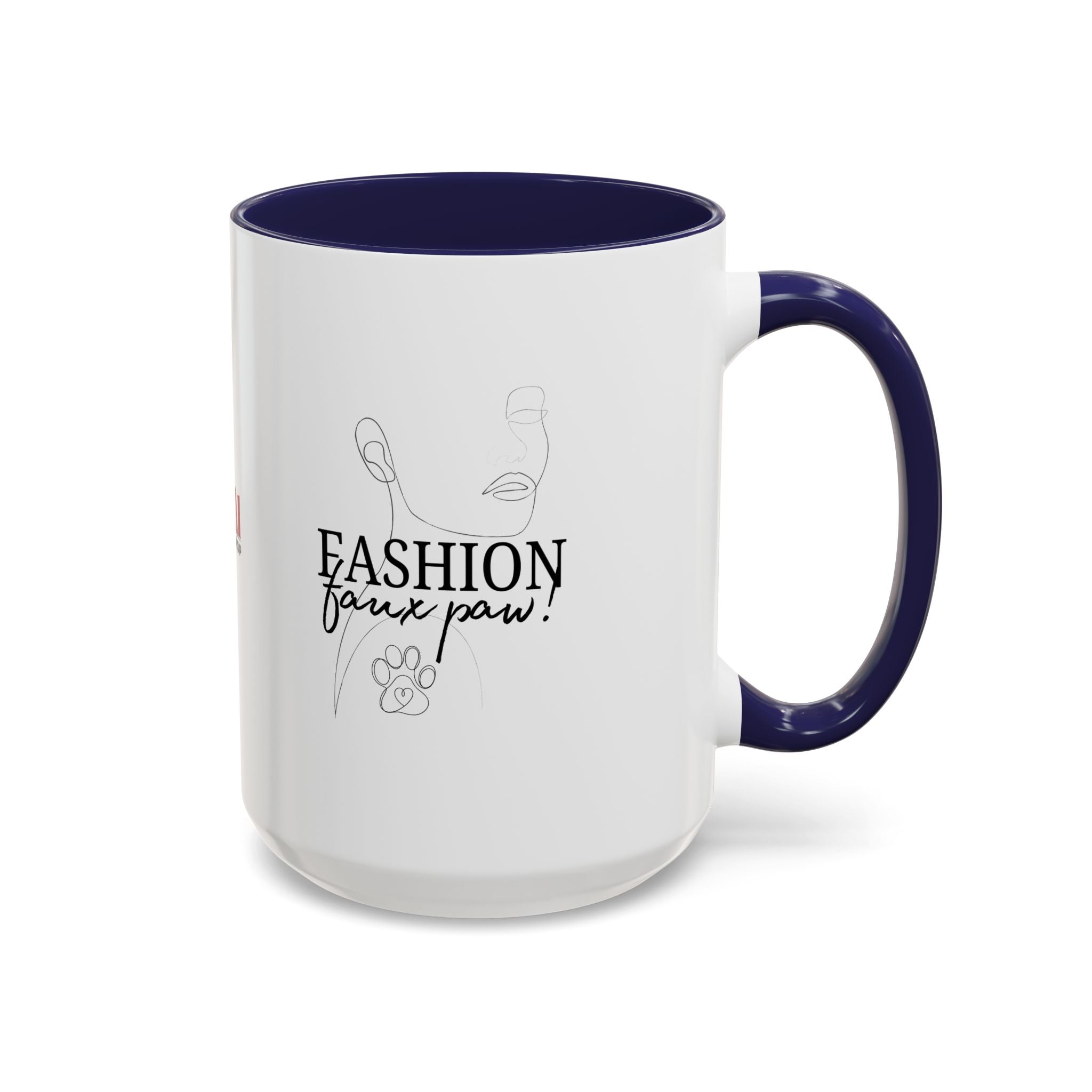 Fashion Faux Paw Accent Coffee Mug (11, 15oz)