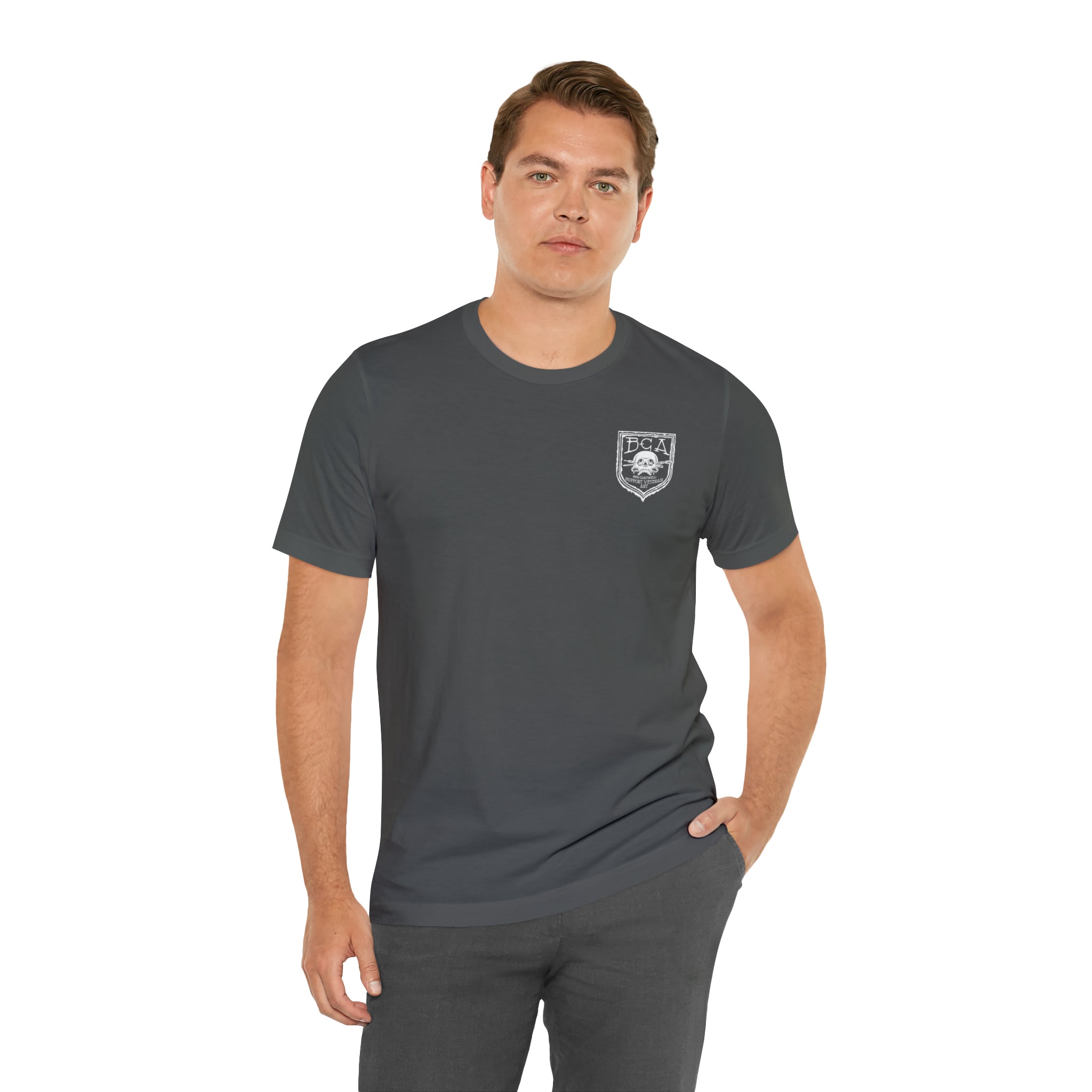 Metal Detector Shotgun Engi Frog - Back Print - Short Sleeve Tee