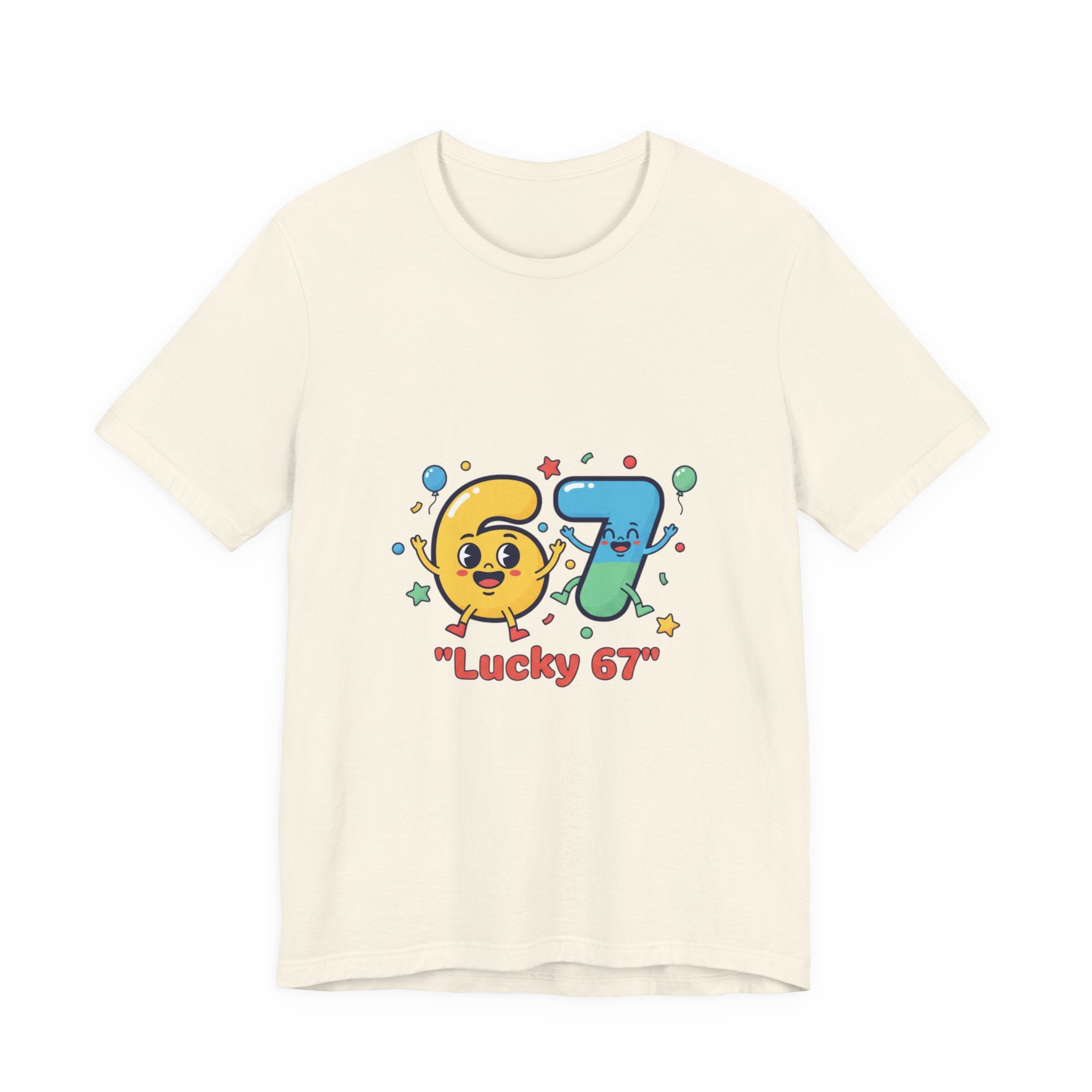 67 Shirt Tee | random number meme, absurdist humor, minimalist type