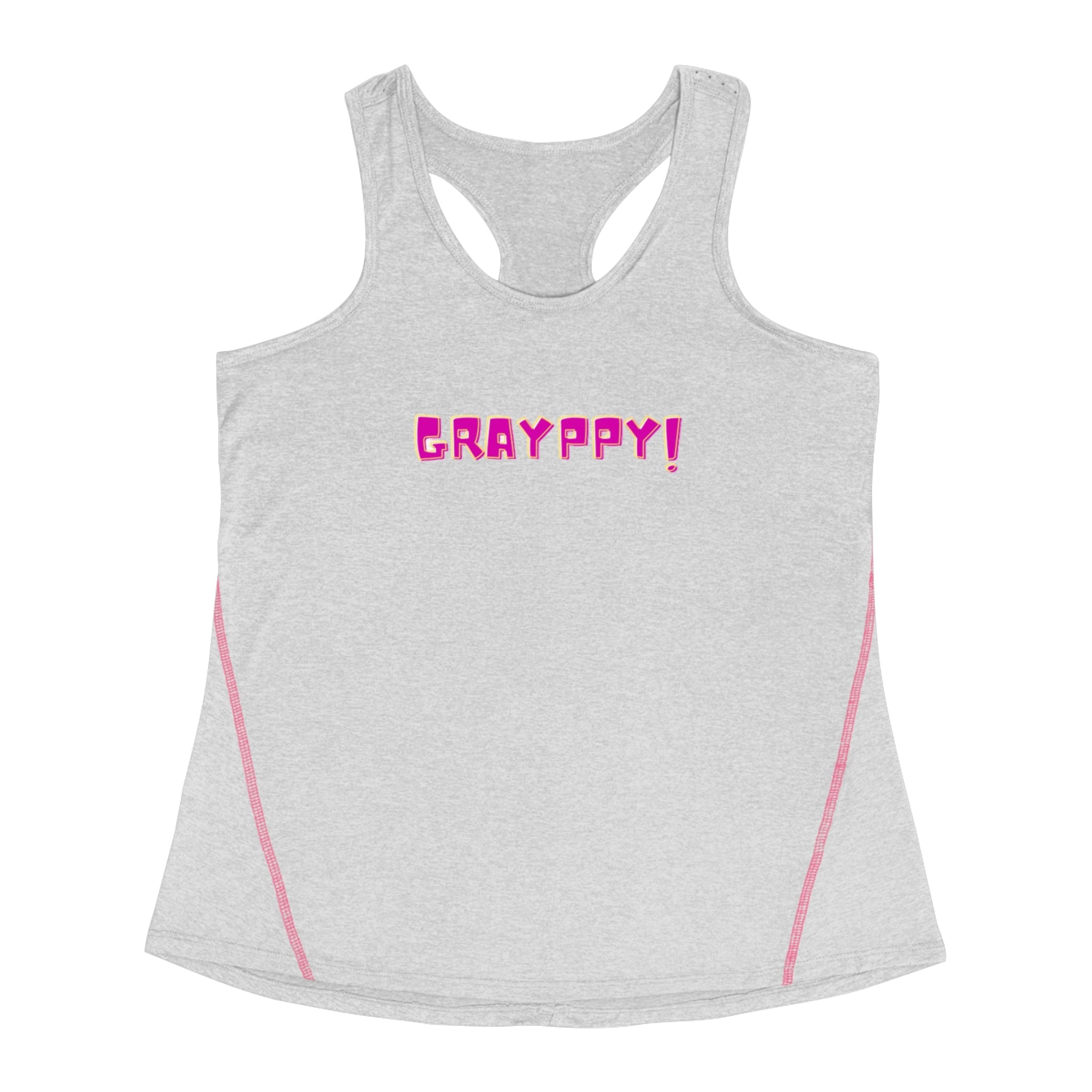 Women's Racerback Sports Top Grayppy