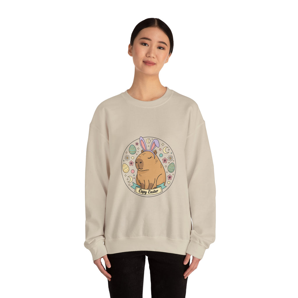 Bunny Ears Illustration Sweatshirt | Easter bunny aesthetic, pastel spring