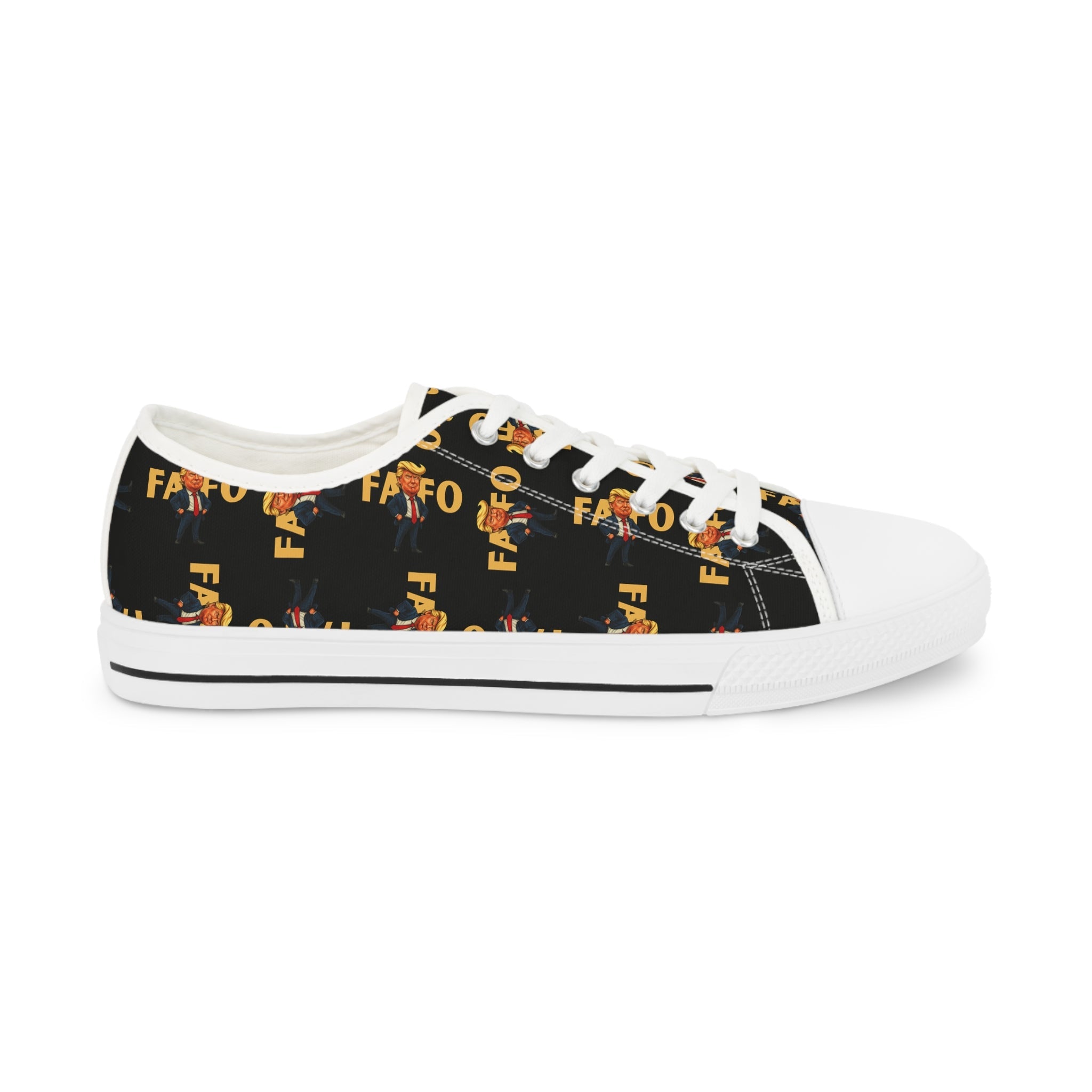 Brazen Political Parody Men's Low Top Sneakers