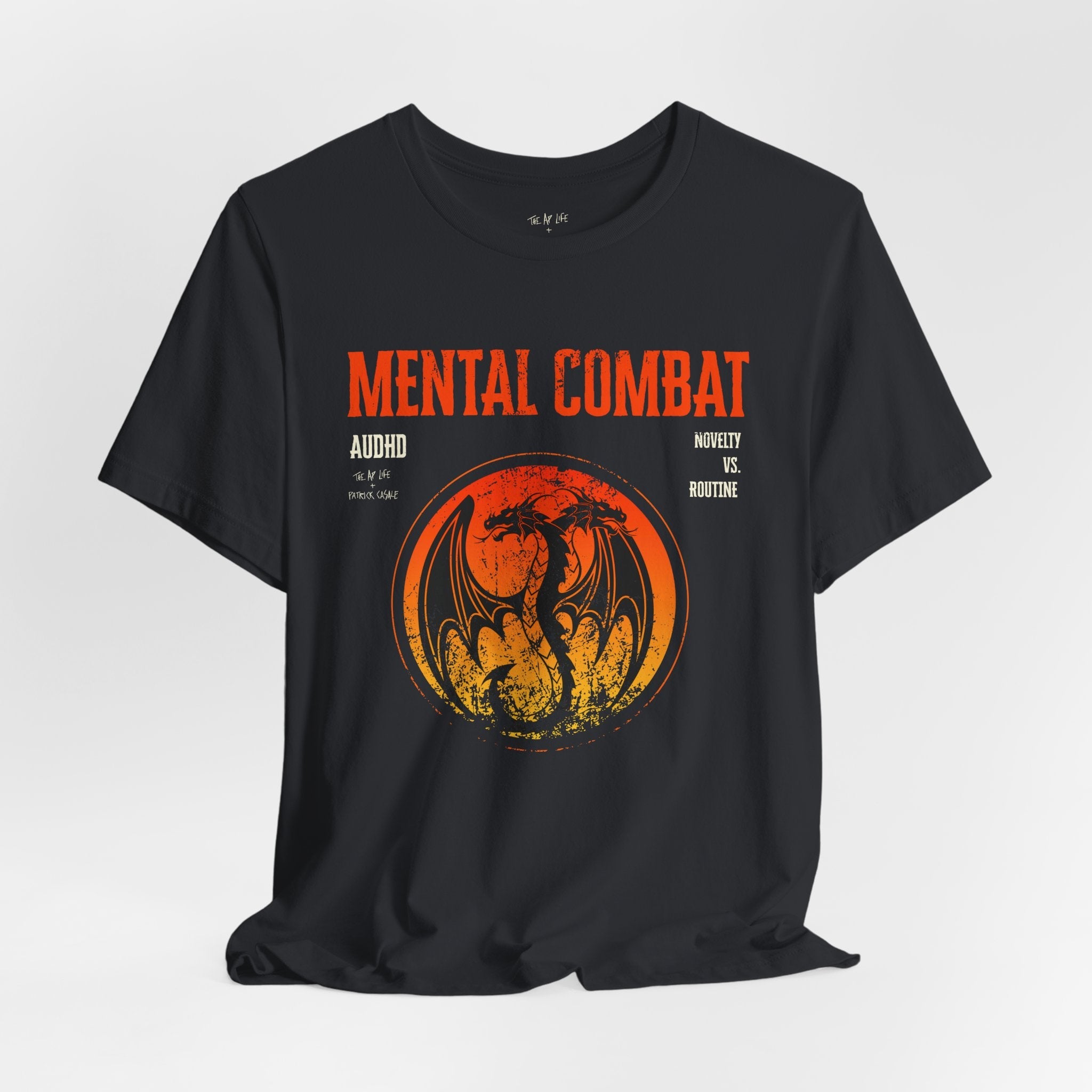 Mental Combat AuDHD Burnout - Adult Unisex Jersey Tee