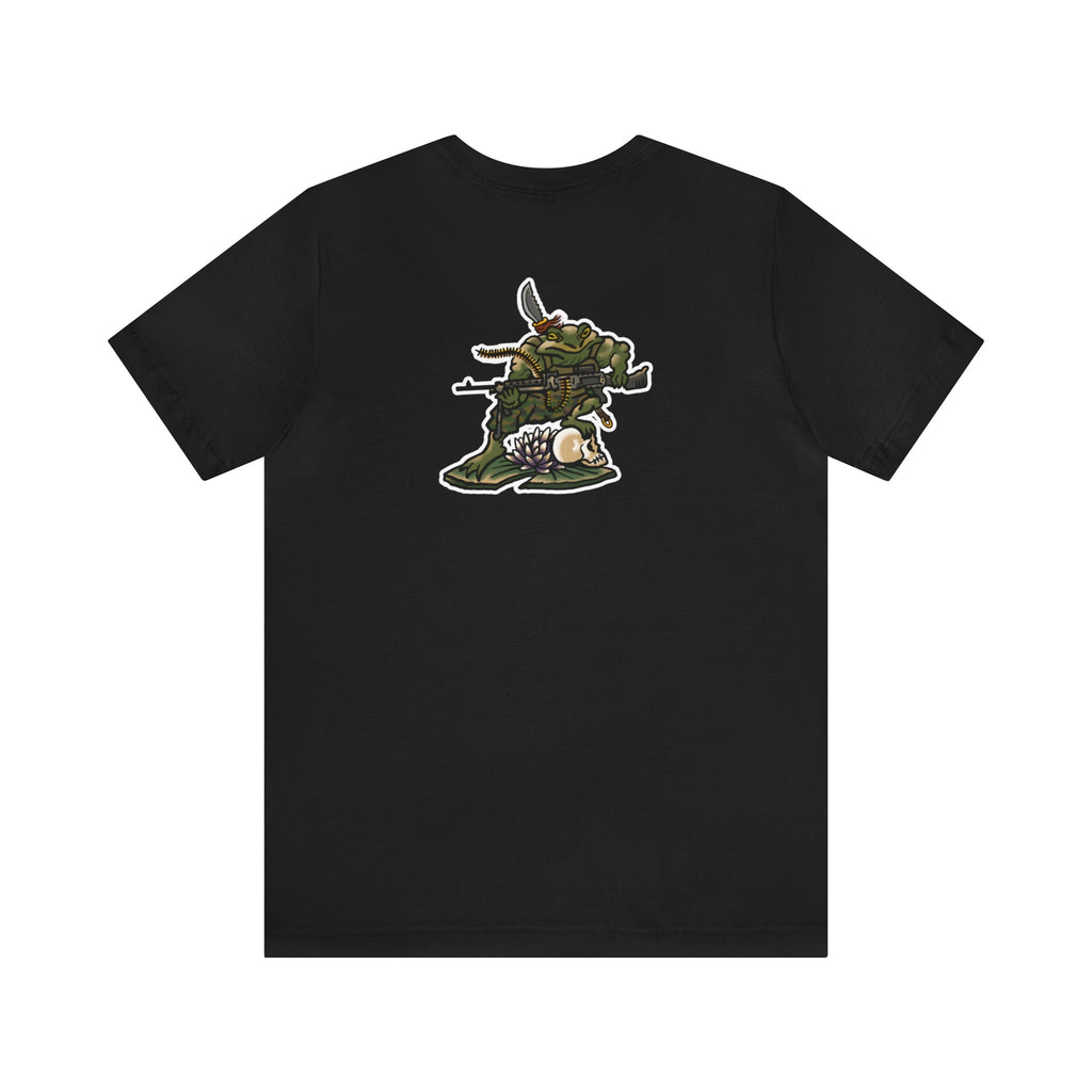 240 Machine Gun Frog - Back Print - Short Sleeve Tee