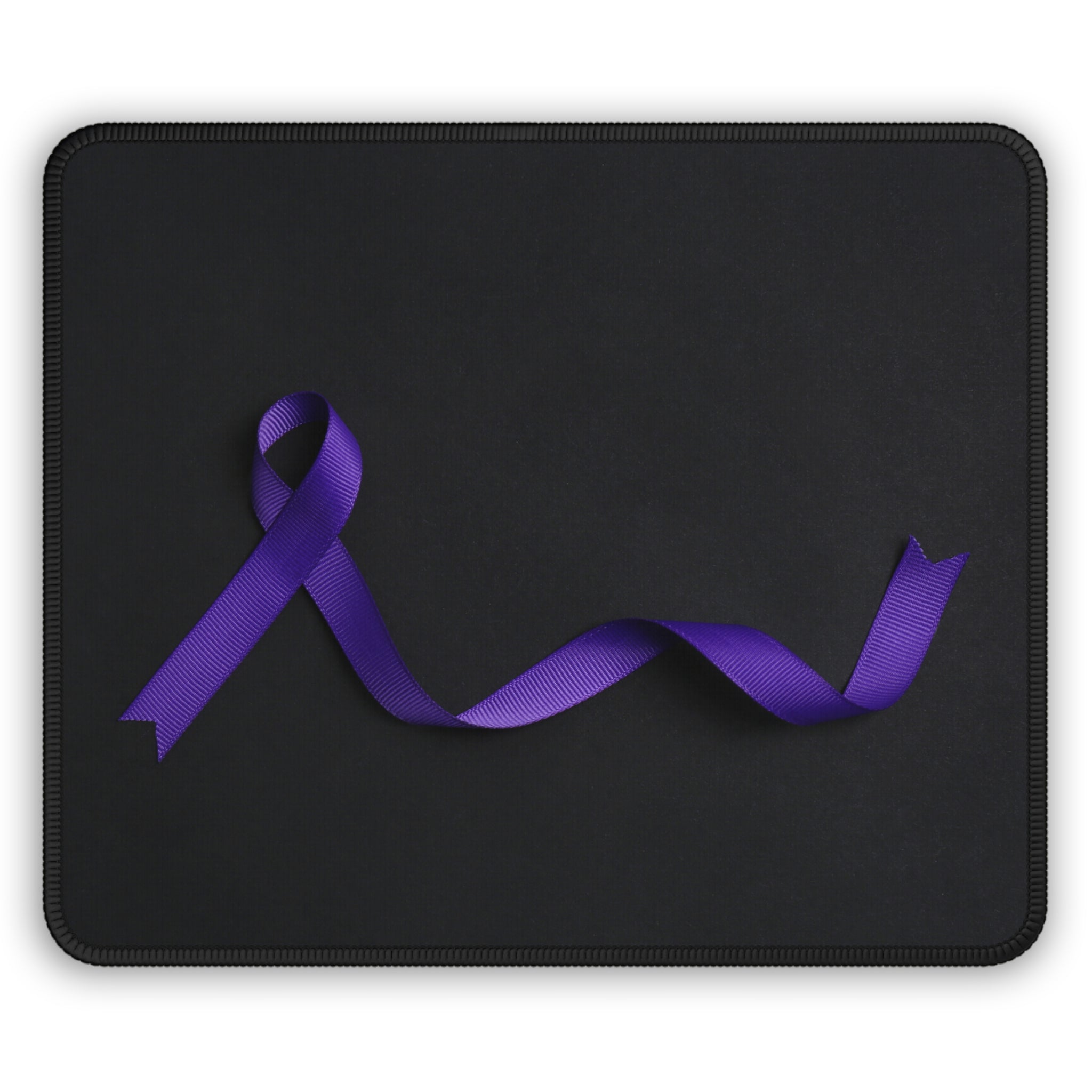 Purple Ribbon Gaming Mouse Pad