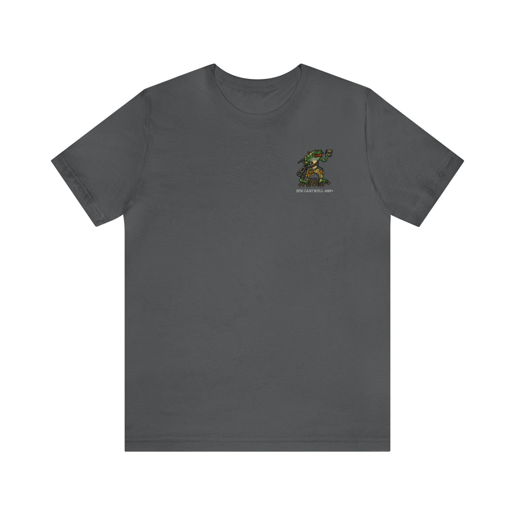 Flippers, Binoculars and Radio Frog - Front Print - Short Sleeve Tee