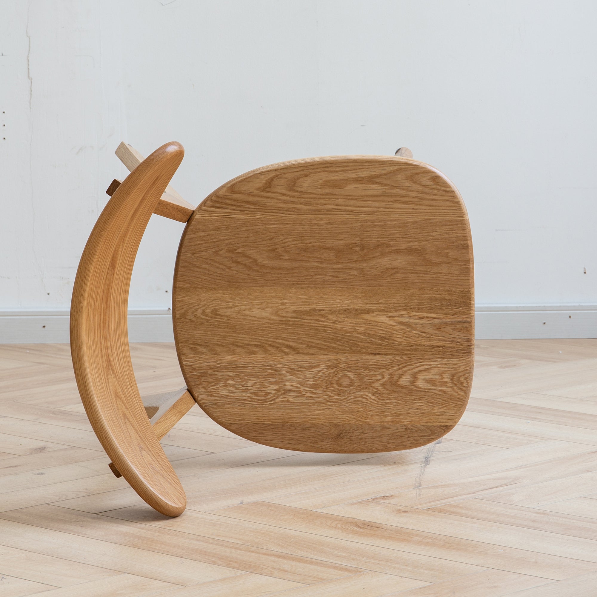 Natural Oak Dining Chair Set of 2 - Solid Wood, FAS Grade, 46.5 * 54 * 80cm