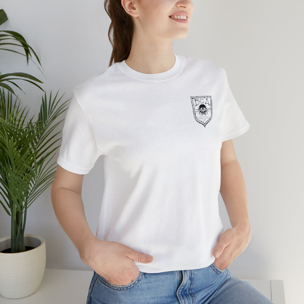 Sniper Rifle Frog - Back Print - Short Sleeve Tee