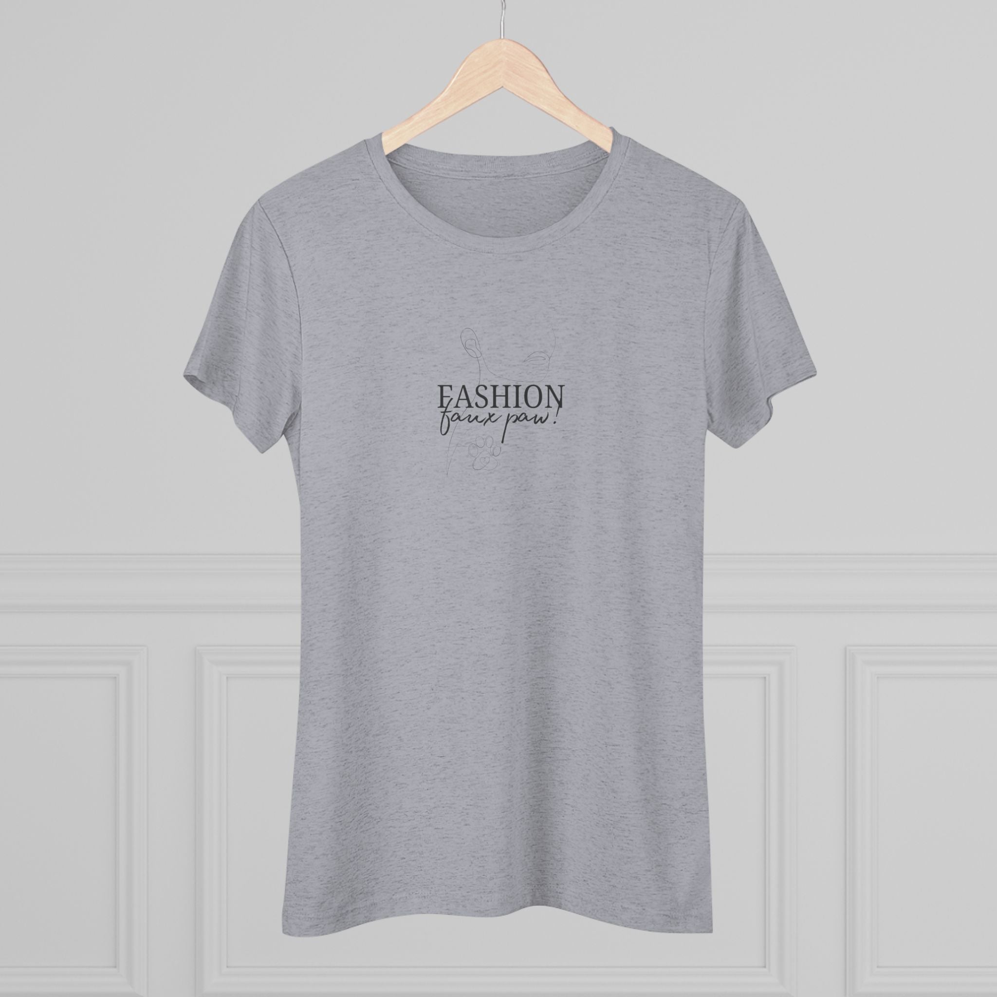 Fashion Faux Paw Women's Triblend Tee