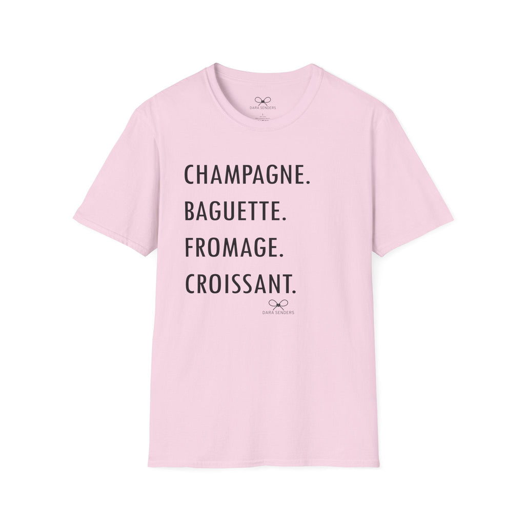 GOURMET LOVE (Champagne, Baguette, Fromage, Croissant) Tshirt