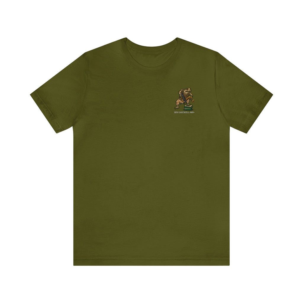 M249 SAW Frog - Front Print - Short Sleeve Tee