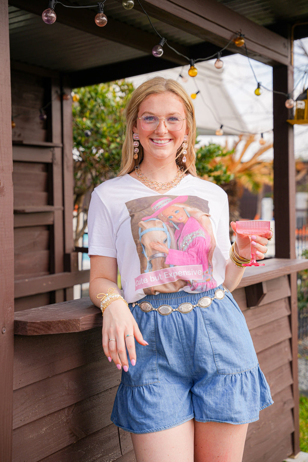 GINA PINK LABEL CUTE BUT EXPENSIVE TEE