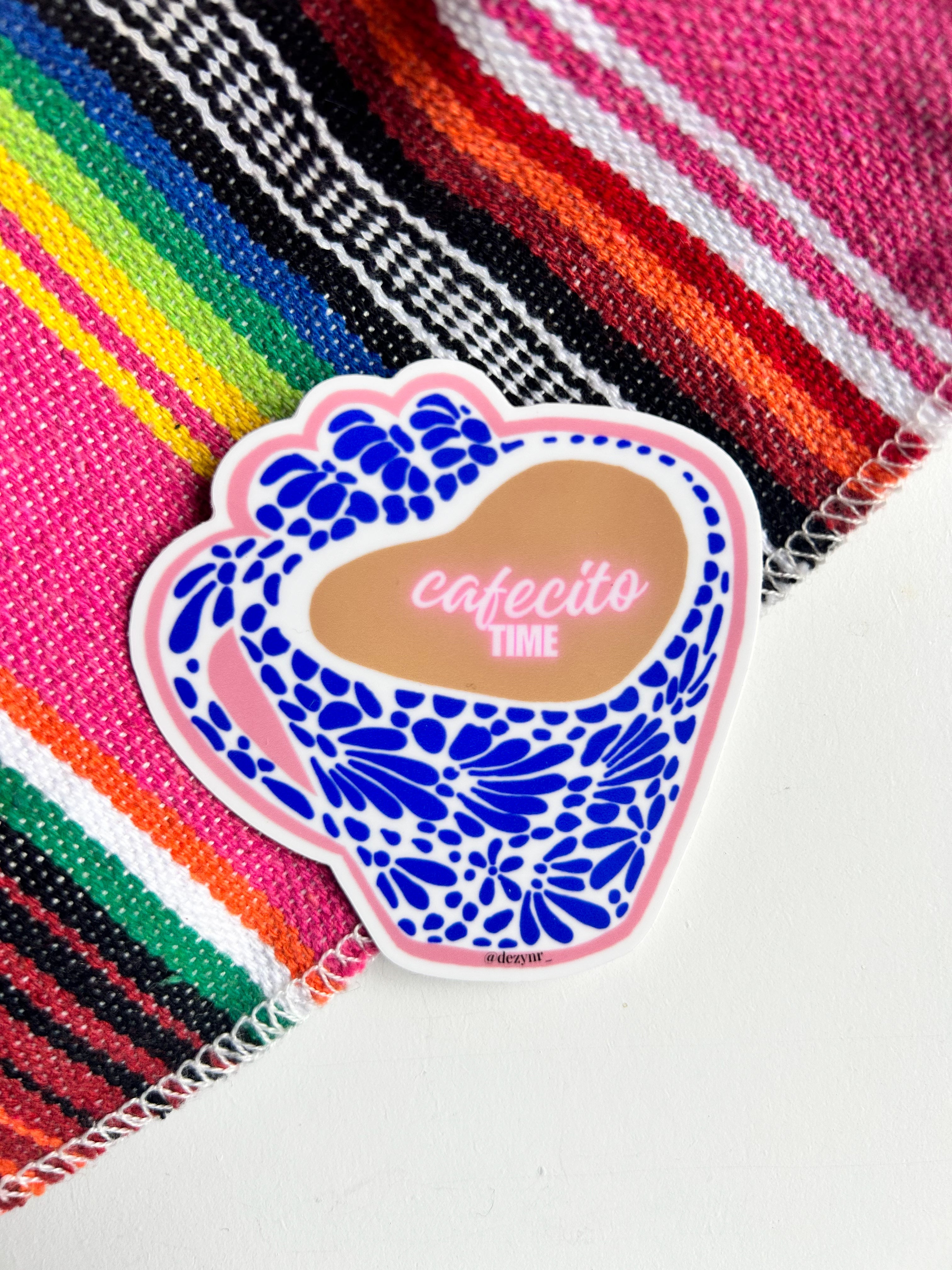 Cafecito time sticker