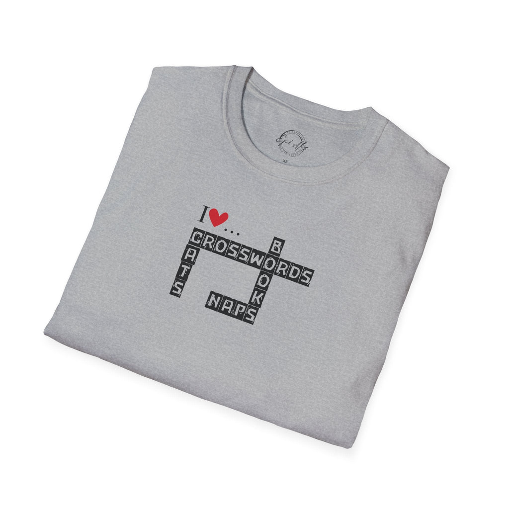 Crosswords and Cats Unisex Softstyle T-Shirt