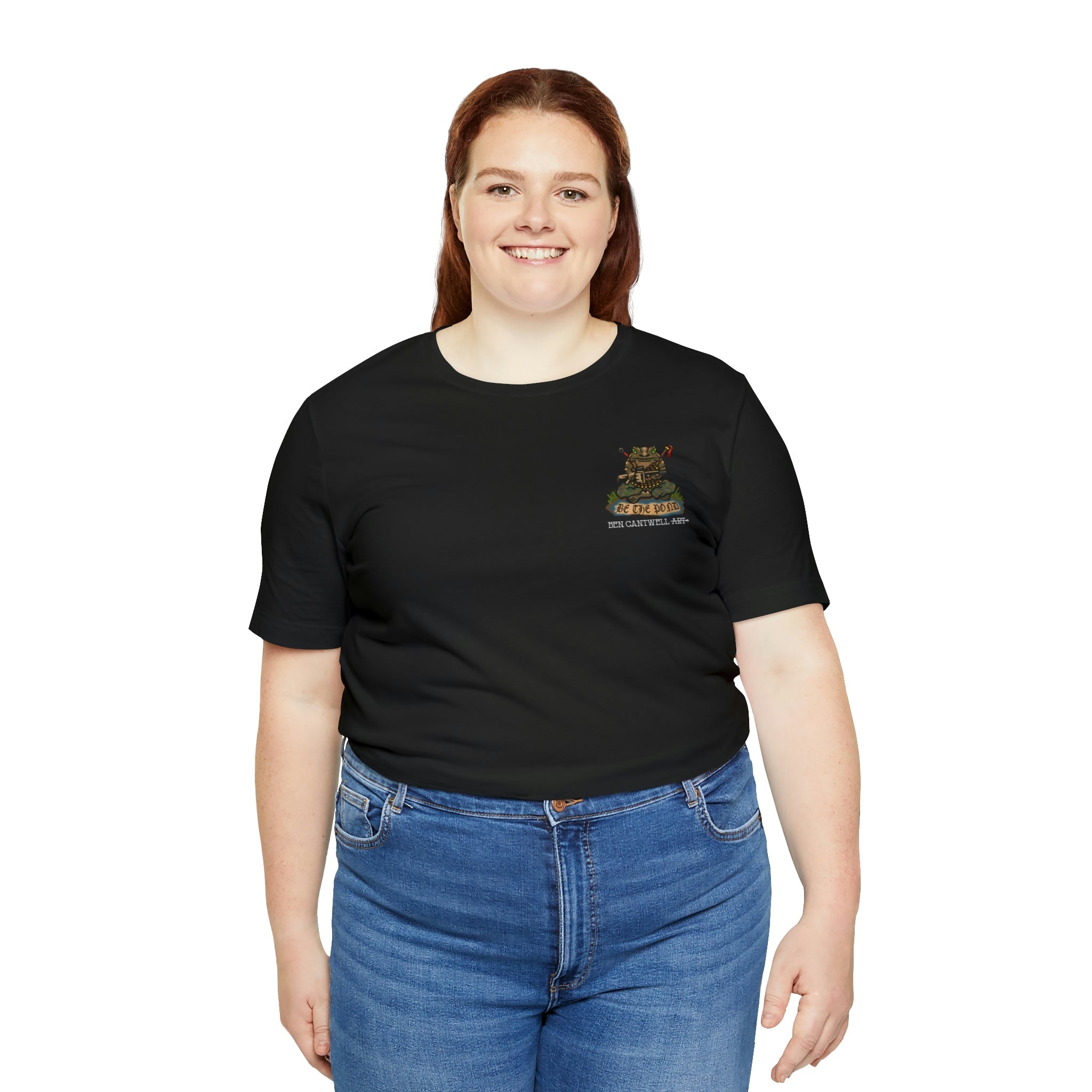Be the Pond Frog with MK32 Grenade Launcher - Front Print - Short Sleeve Tee