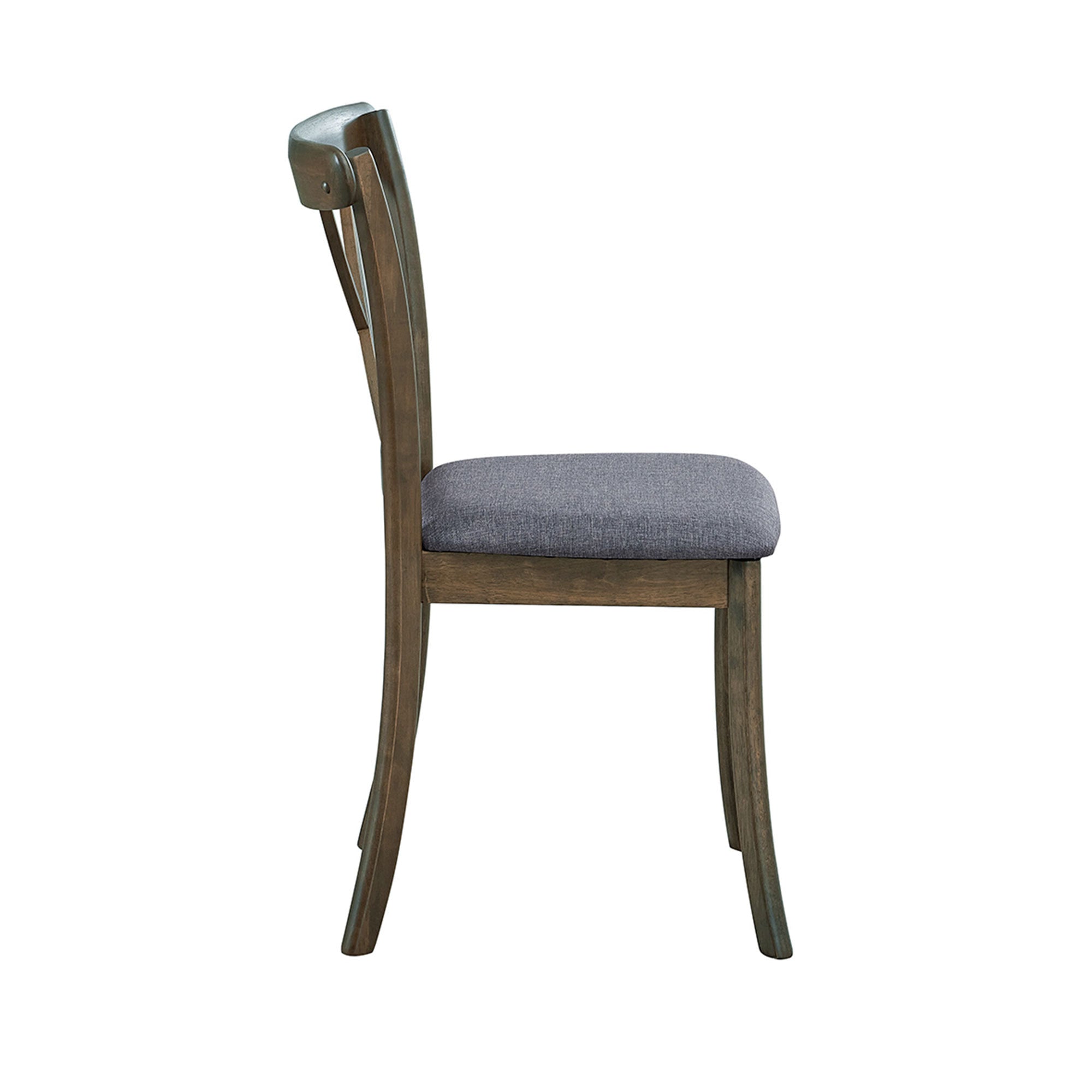 Wooden X Back Dining Chairs Set of 2, Modern Fabric Upholstered Kitchen Side 2PC Chairs, Cross Back Rubber Wood Farmhouse Dining Room Chair,OAK