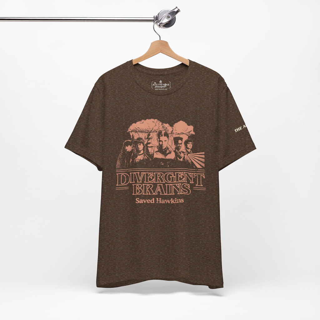Divergent Brains Saved Hawkins - Adult Unisex Jersey Tee