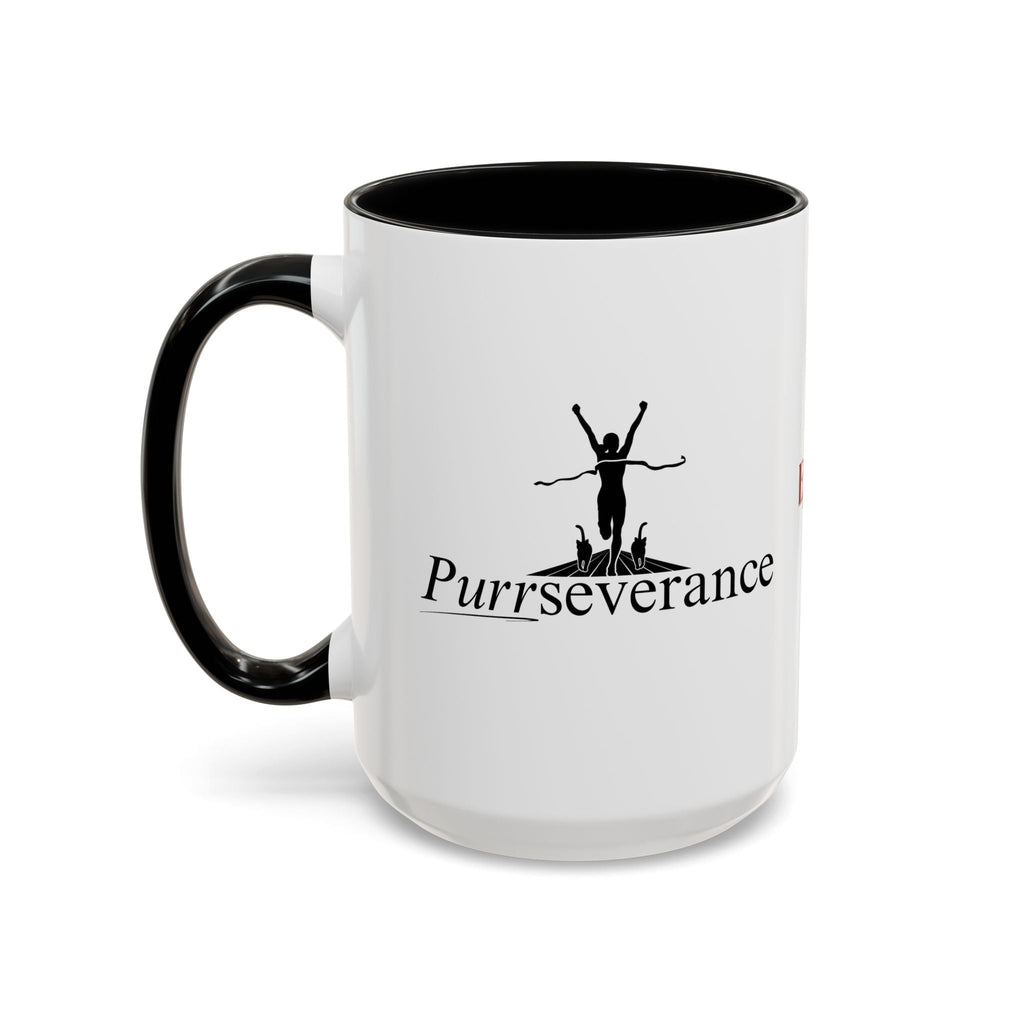 Purrseverance Accent Coffee Mug (11, 15oz)