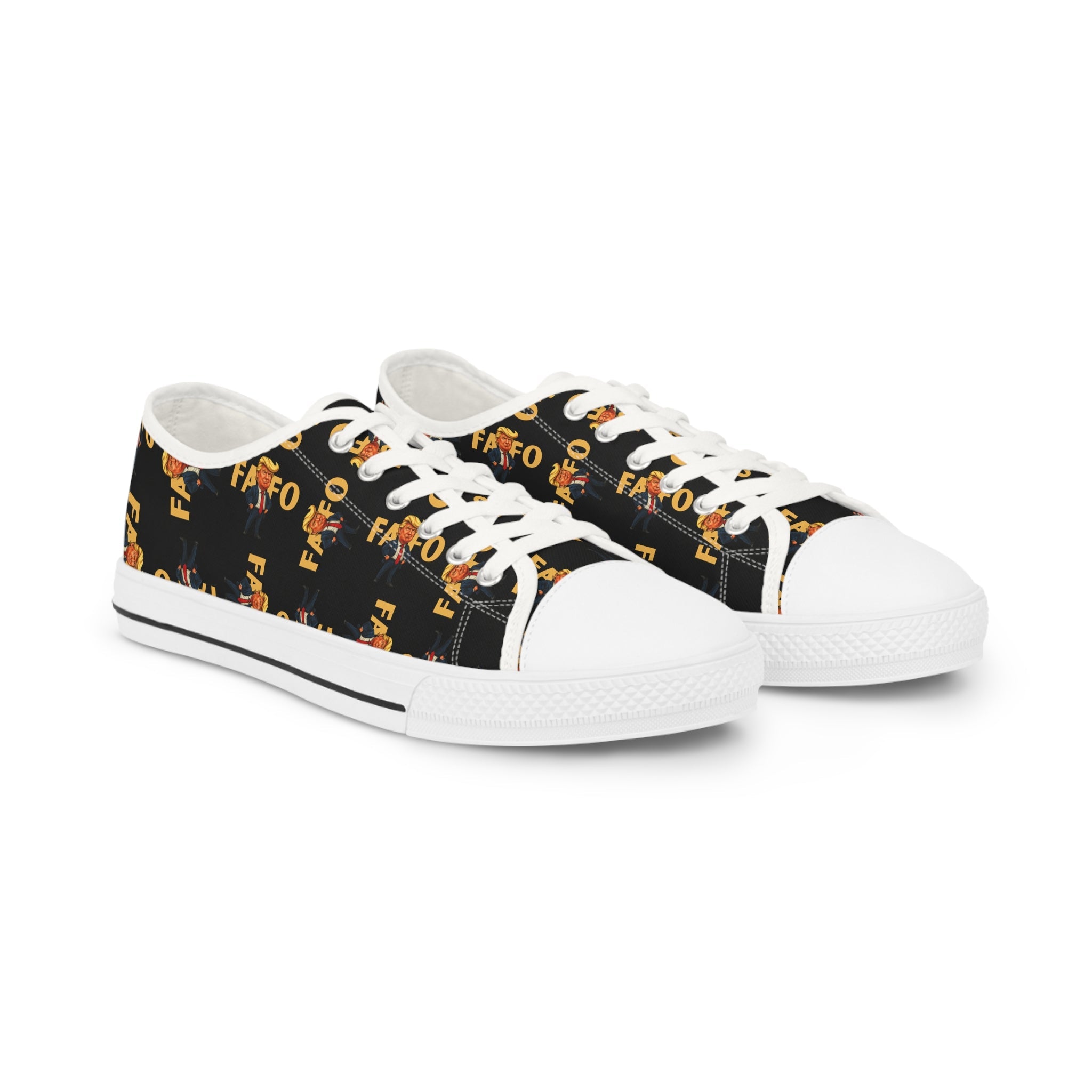 Brazen Political Parody Men's Low Top Sneakers