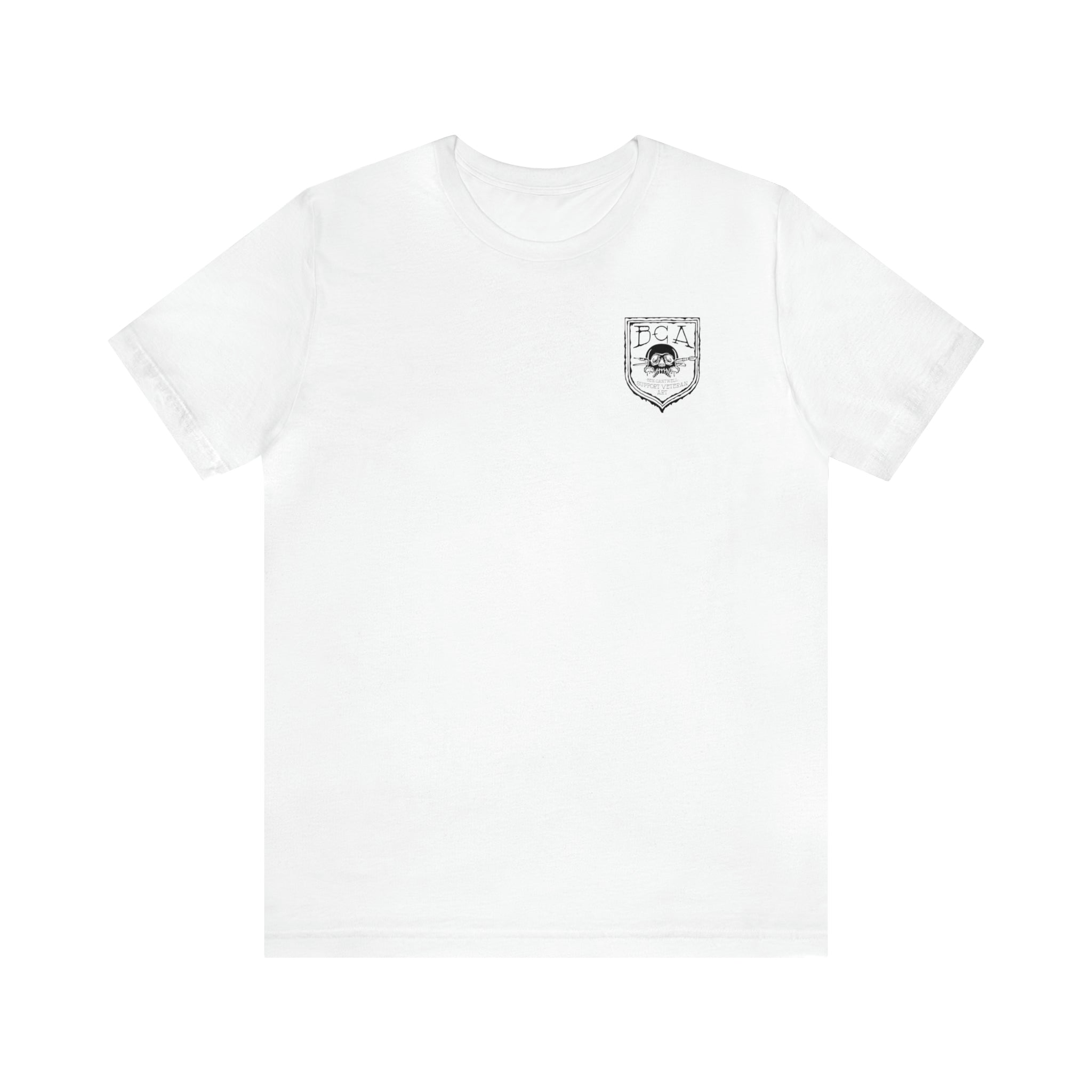 Mechanic Frog With Wrench and M4 - Back Print - Short Sleeve Tee