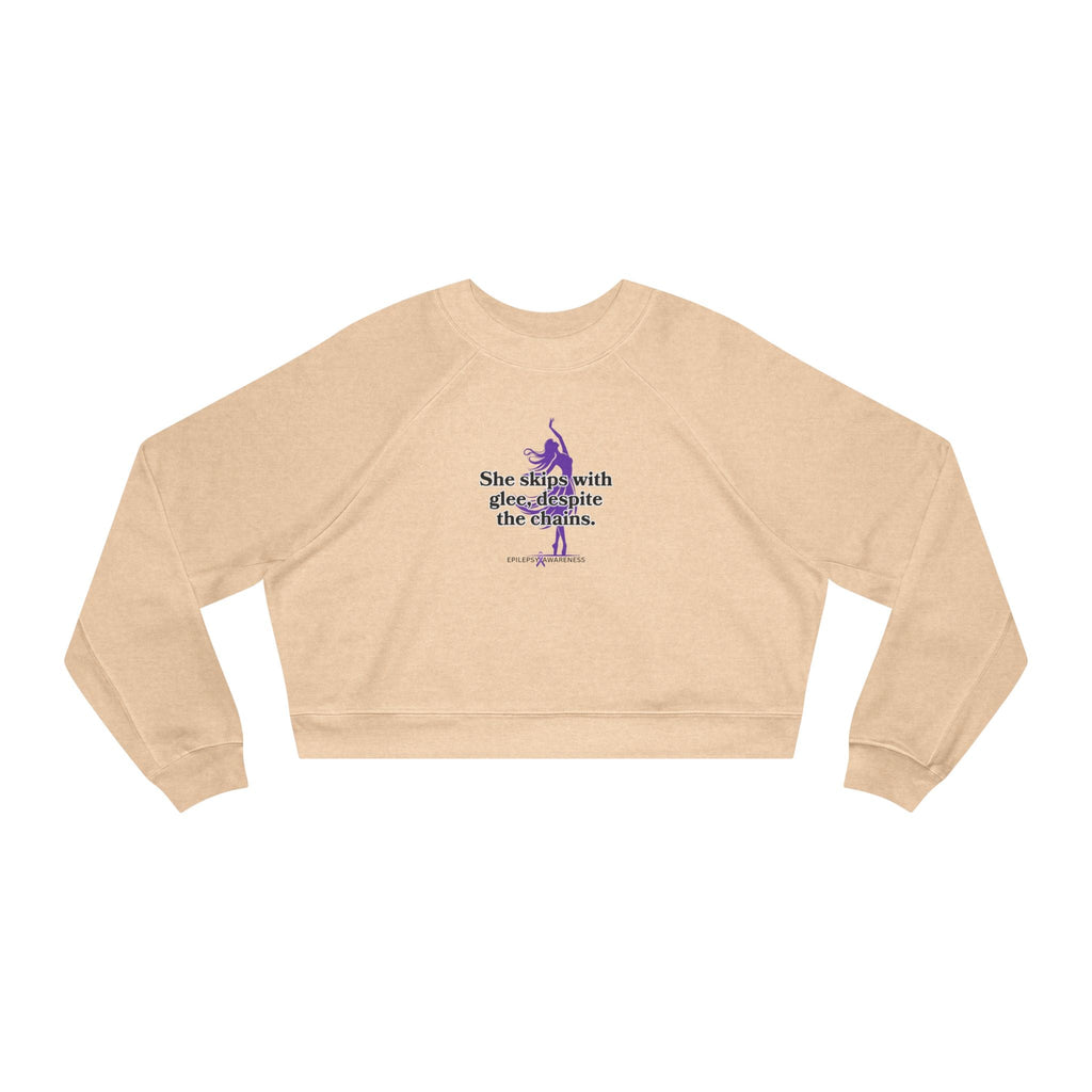 She Skips with Glee Women's Cropped Fleece Pullover