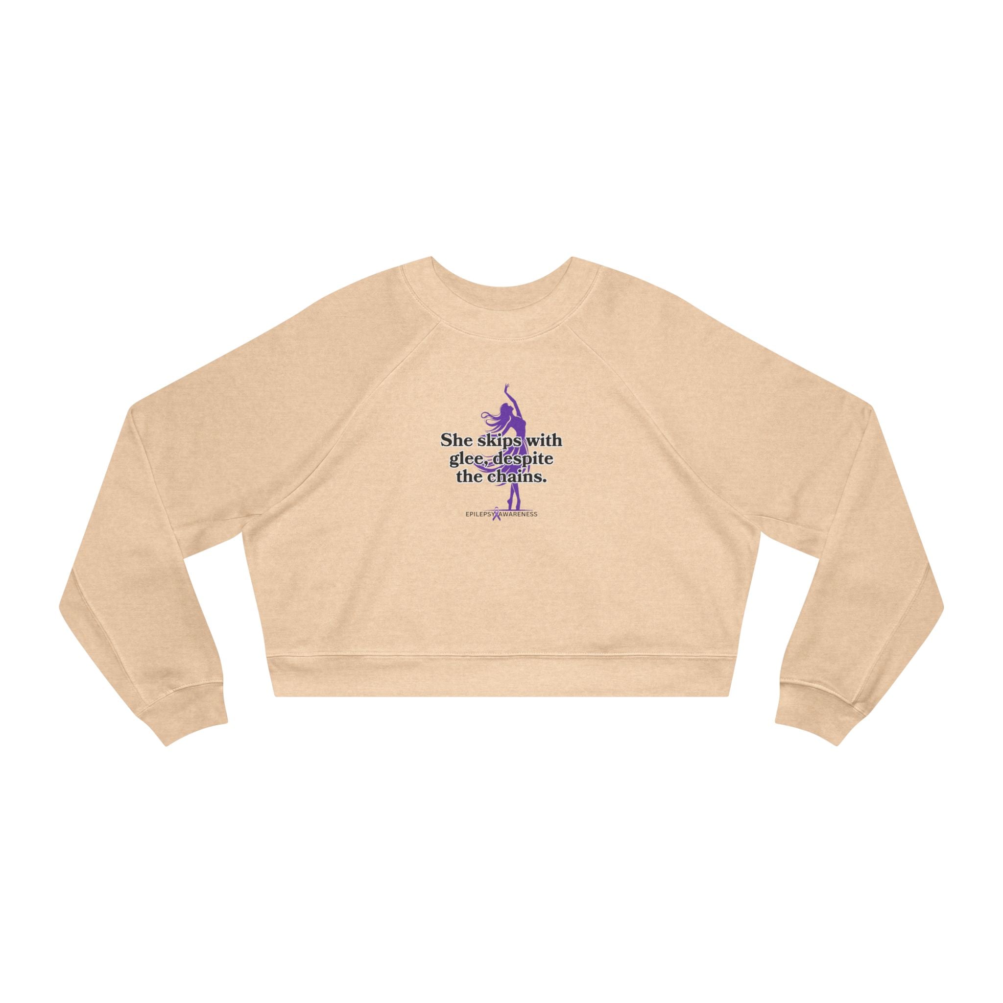 She Skips with Glee Women's Cropped Fleece Pullover