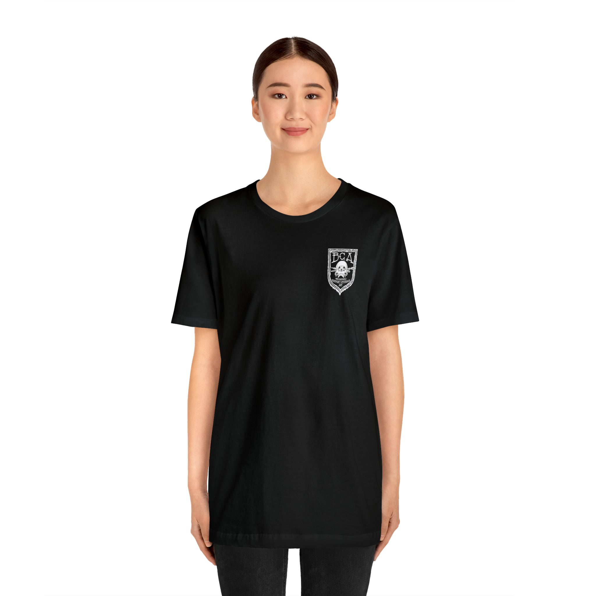 Flippers, Binoculars and Radio Frog - Back Print - Short Sleeve Tee