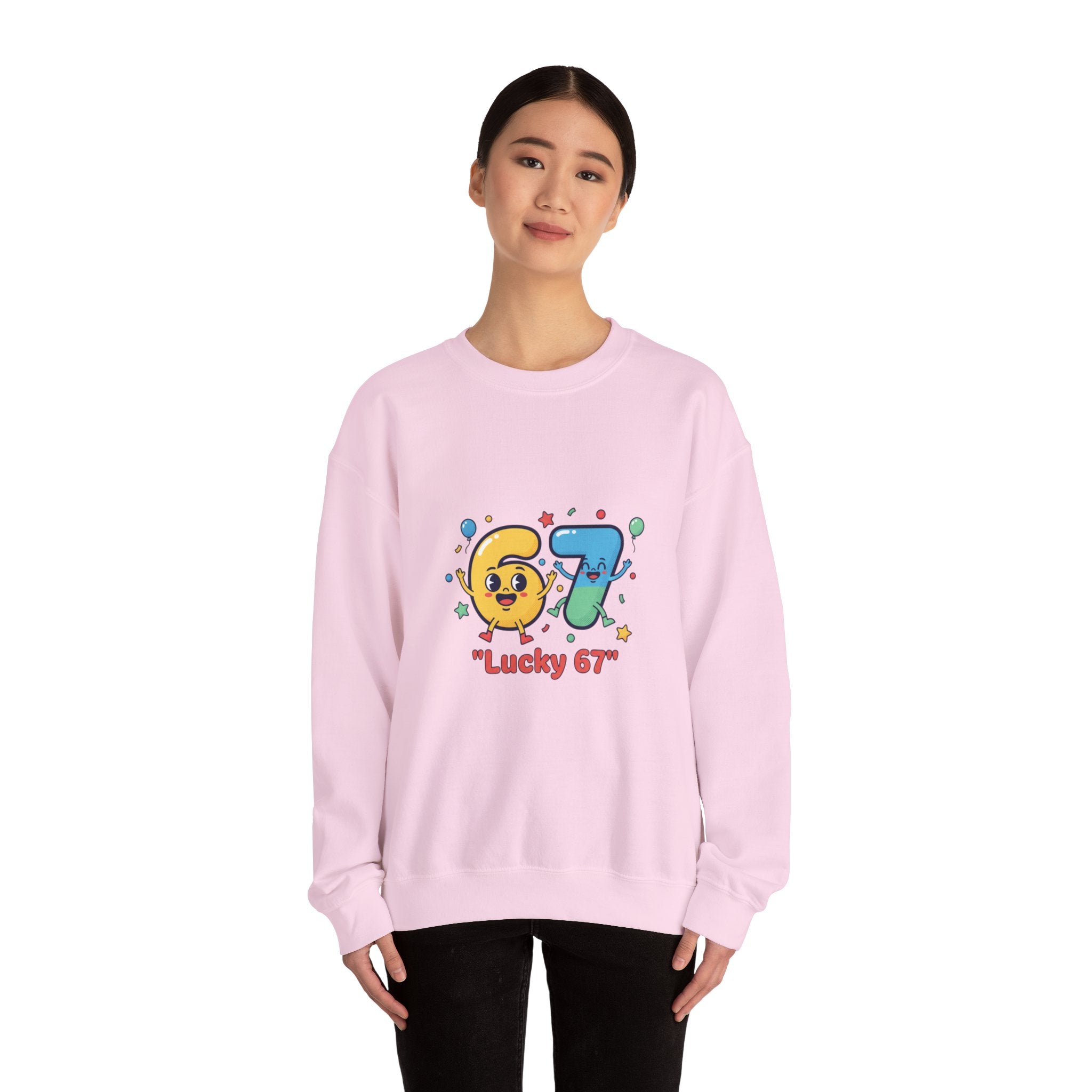67 Meme Crewneck Sweatshirt | random number meme, absurdist humor