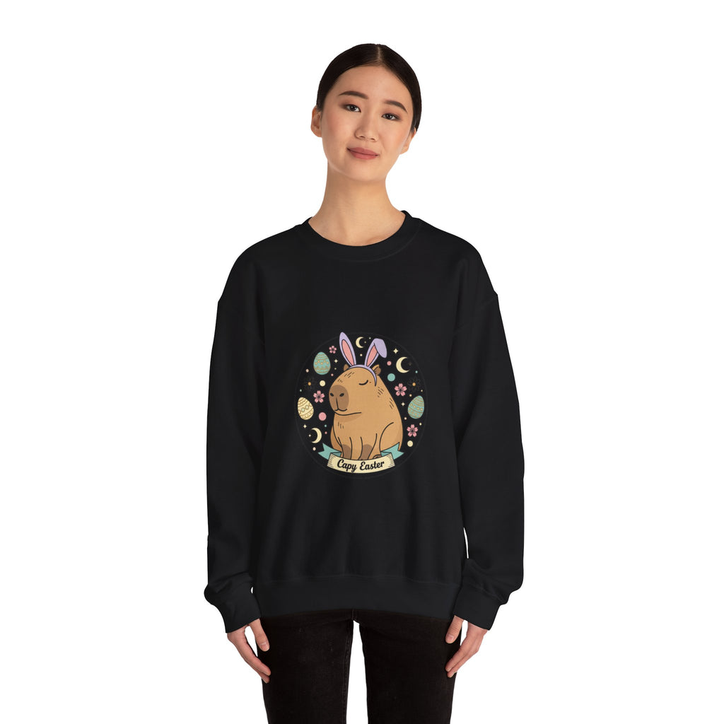 Bunny Ears Illustration Sweatshirt | Easter bunny aesthetic, pastel spring