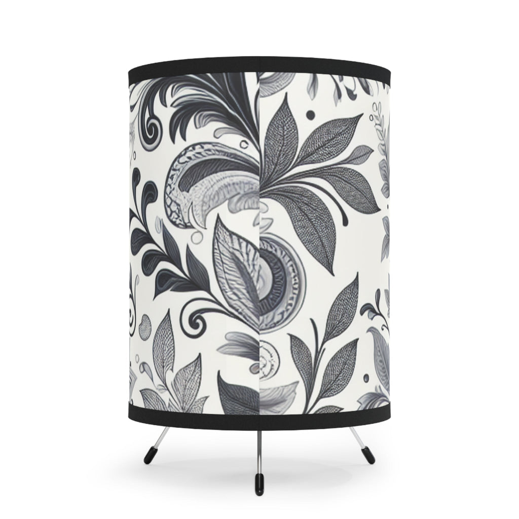 Elegant Floral Tripod Lamp, Home Decor, Accent Lighting, Modern Design, Bedroom Lighting, Living Room Decor, Unique Gift