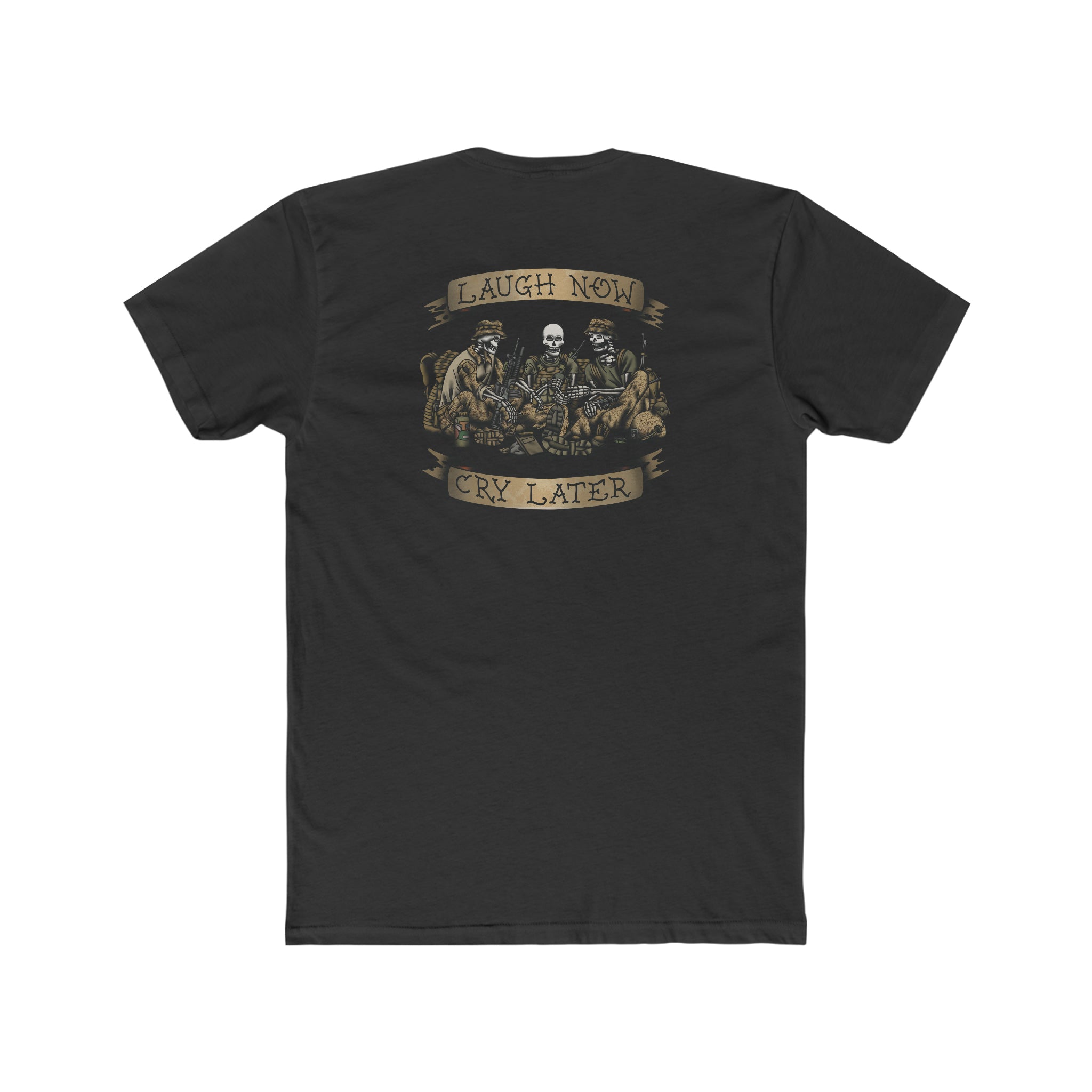Laugh Now Cry Later Skeletons - Crew Tee