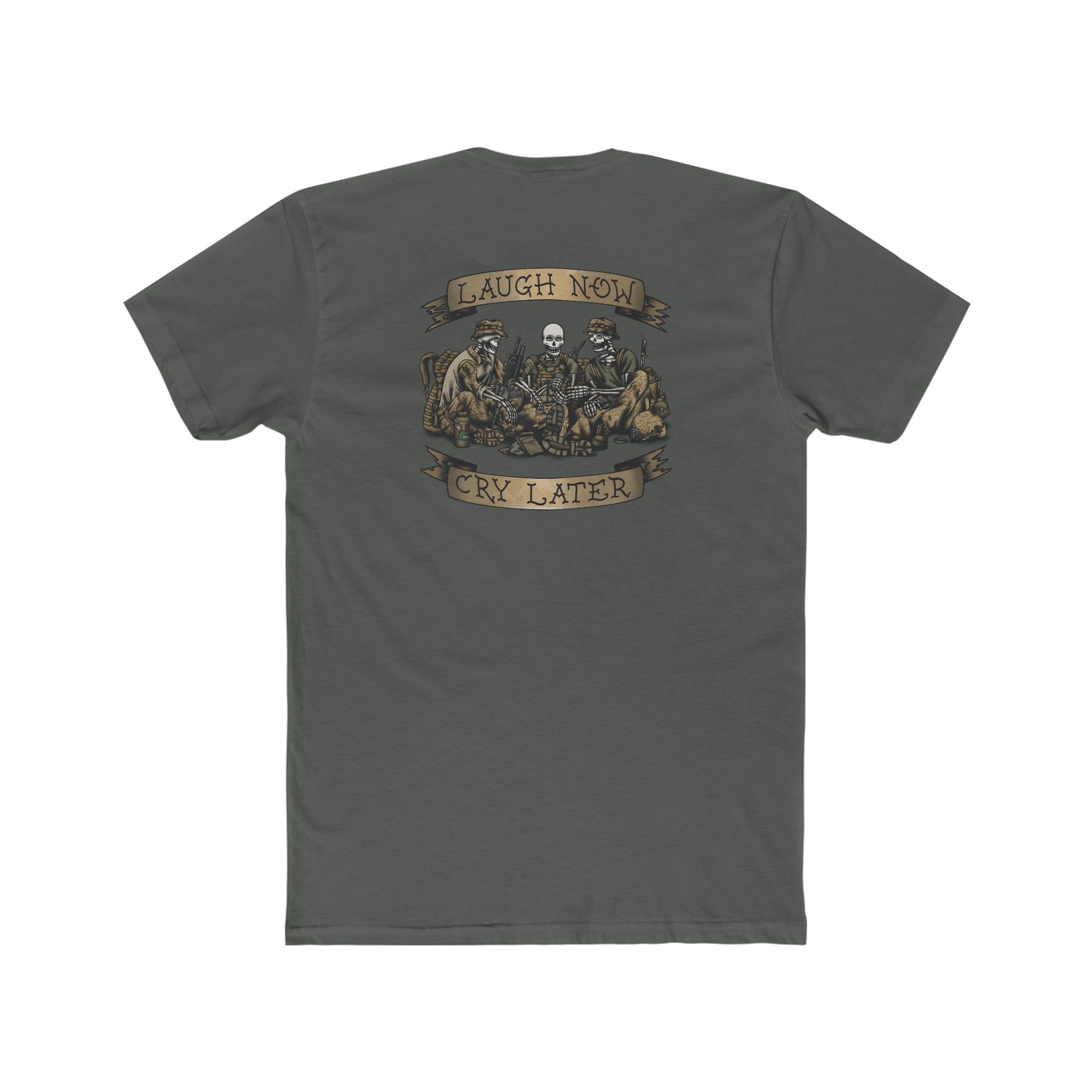 Laugh Now Cry Later Skeletons - Crew Tee