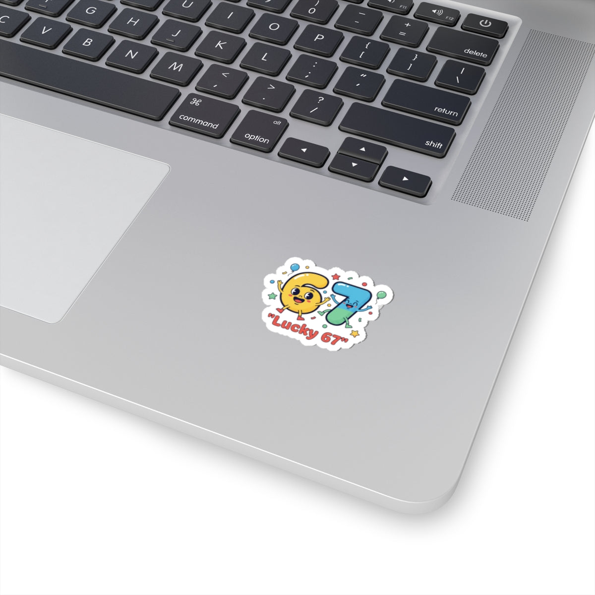 Lucky 67 Sticker | absurdist humor, random number meme