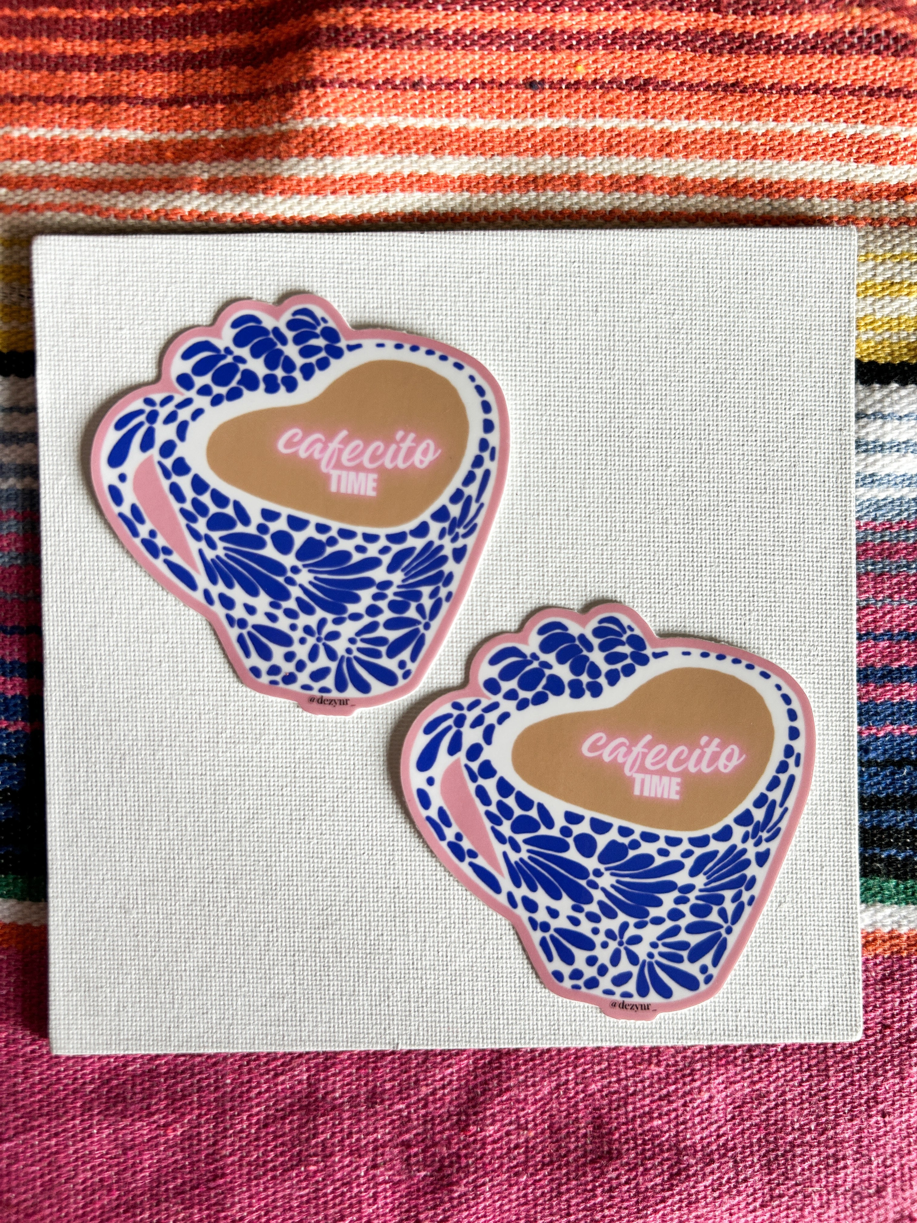 Cafecito time sticker
