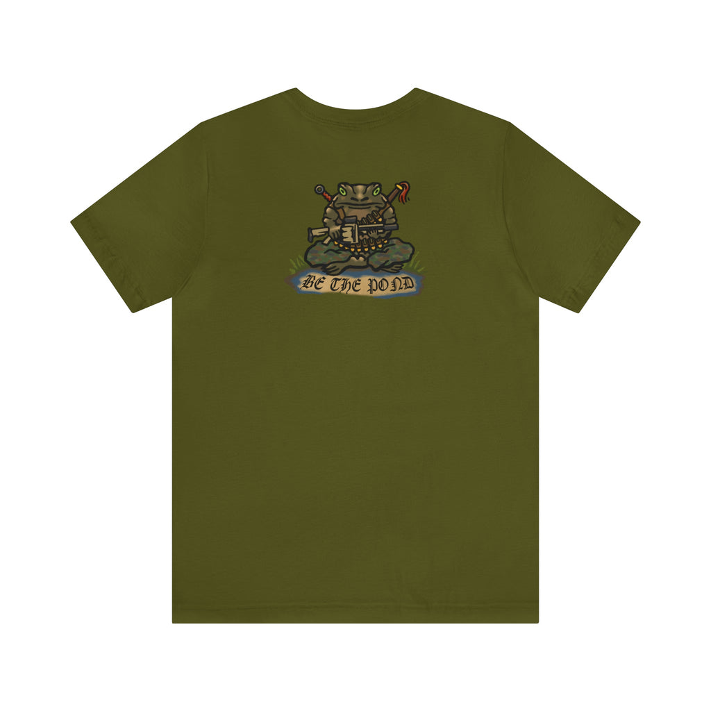 Be the Pond Frog with MK32 Grenade - Back Print - Short Sleeve Tee