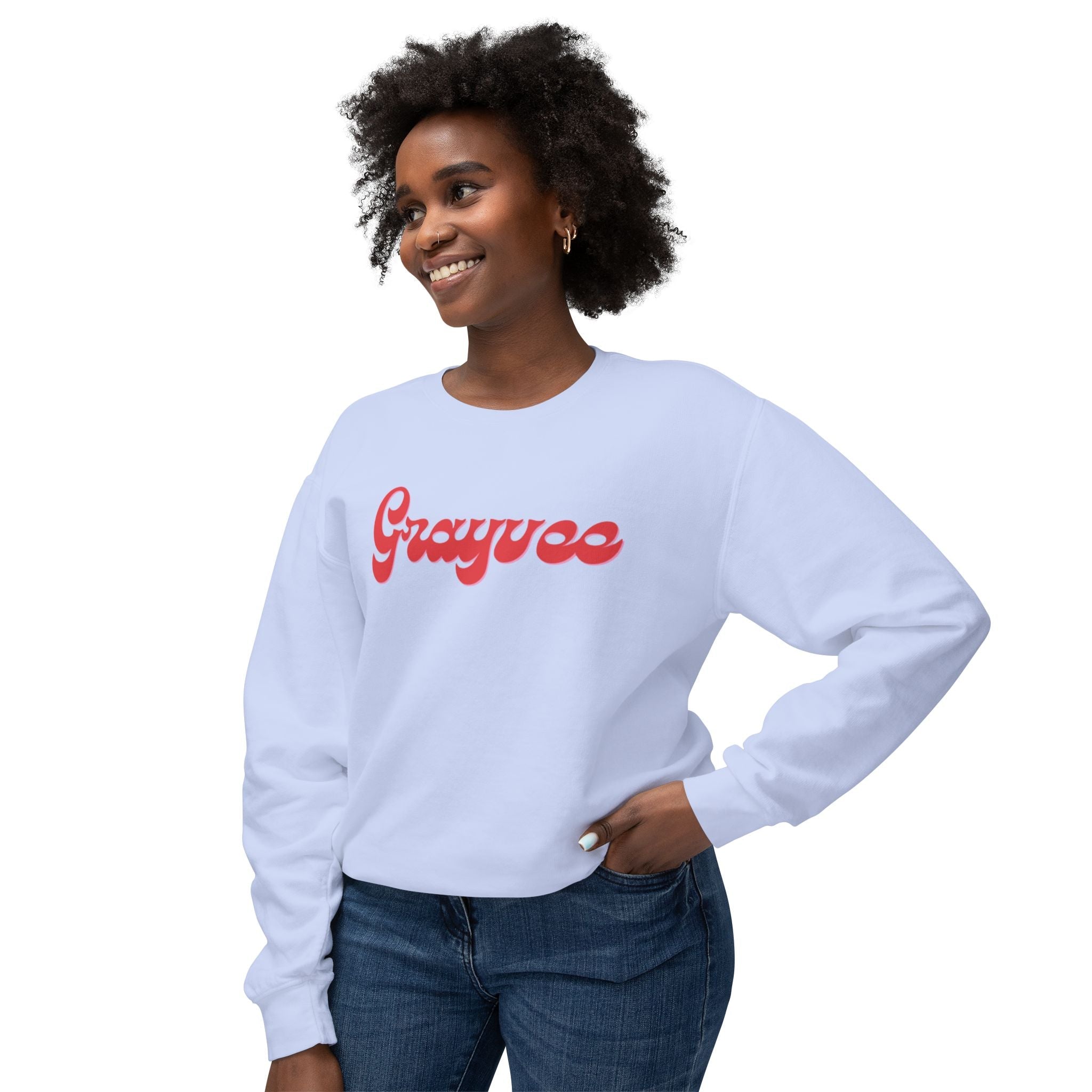 Unisex Lightweight Crewneck Sweatshirt "Grayvee"