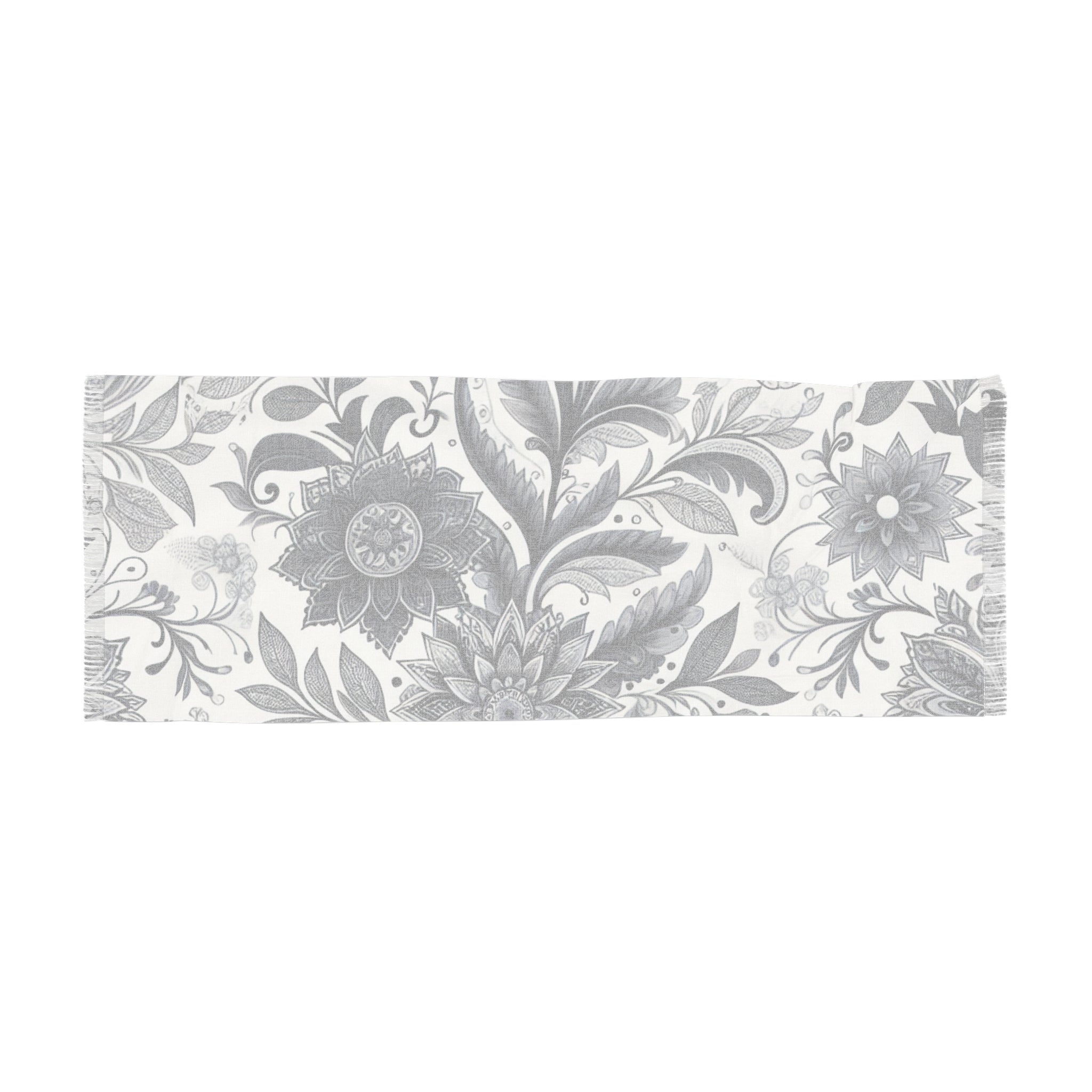 Elegant Floral Light Scarf | Fashion Accessory, Spring Outfit, Festival Wear, Gift for Mom, Trendy Wrap