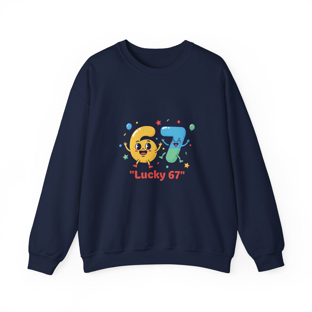 67 Meme Crewneck Sweatshirt | random number meme, absurdist humor