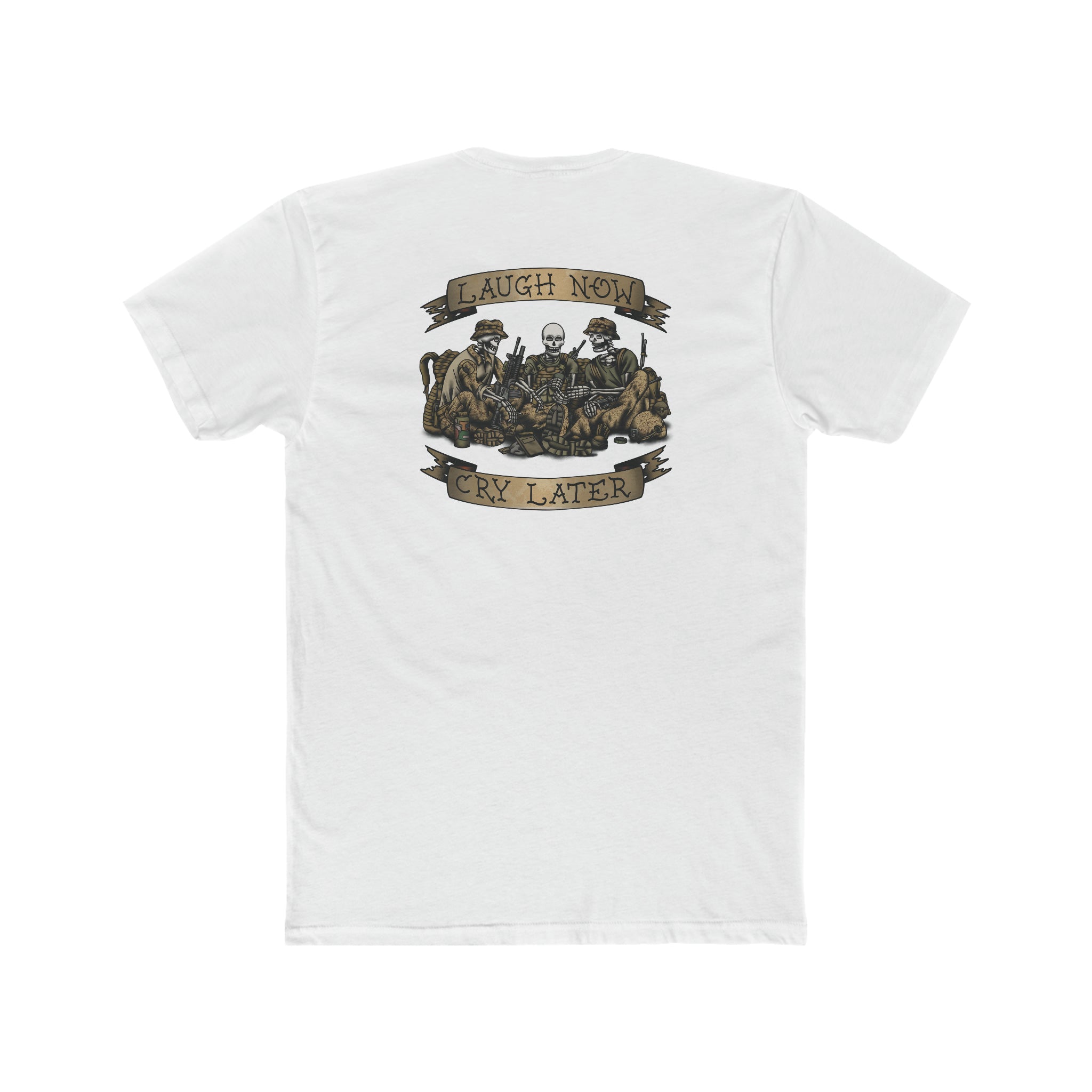 Laugh Now Cry Later Skeletons - Crew Tee